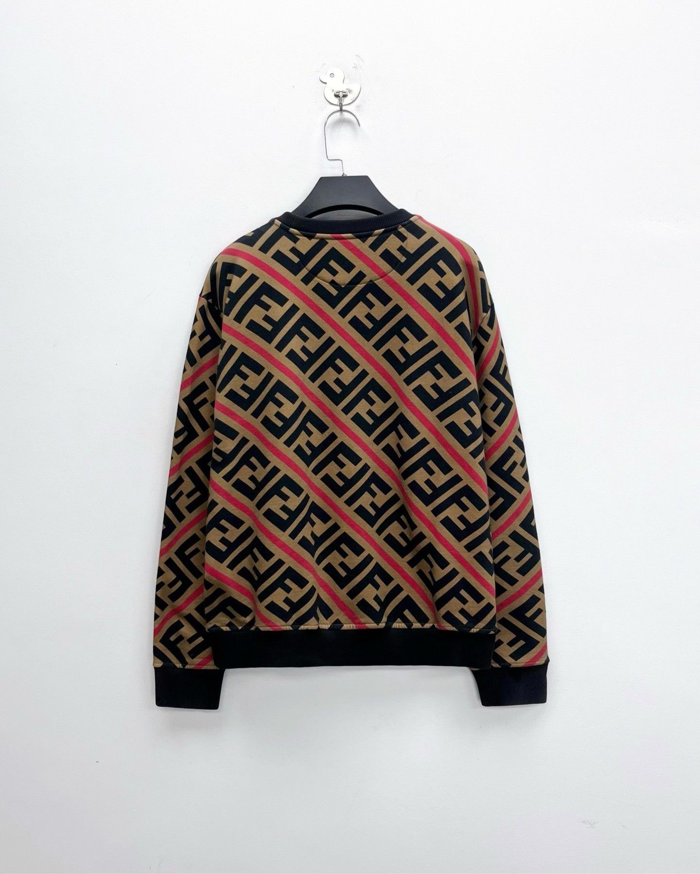 Fendi Fendi FF Diagonal Logo Sweatshirt Size US M / EU 48-50 / 2 - 2 Thumbnail