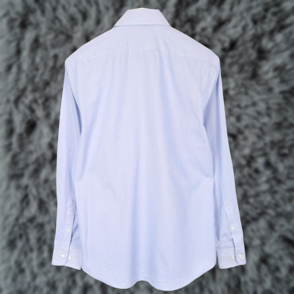 Suitsupply Suitsupply Try On Extra Slim Fit Formal Shirt Men's 41 / 16 Cutaway Pinstripe Shirt Adults Blue Pinstripe Formal Button-Up Size 42R - 1 Thumbnail