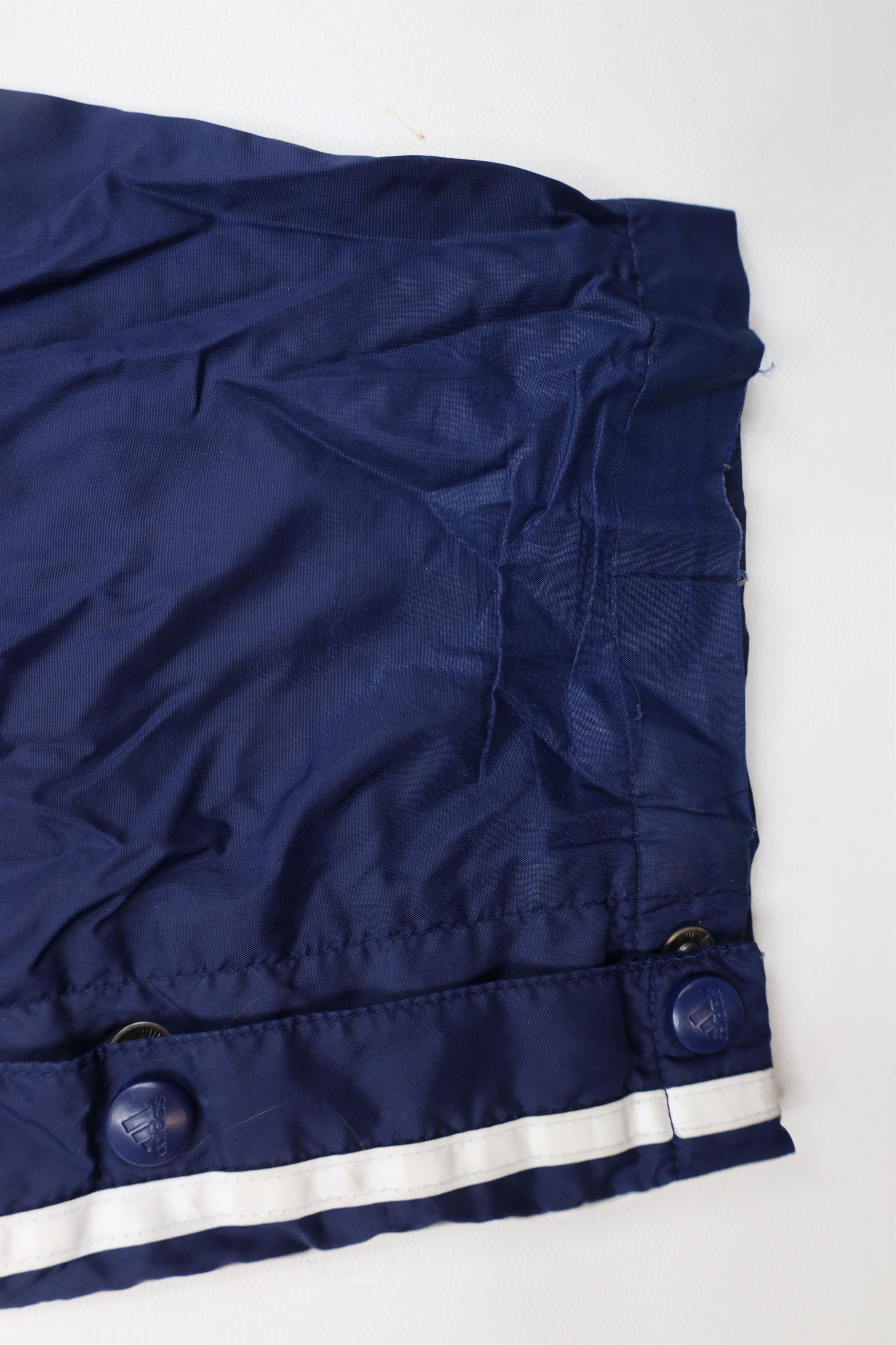 Adidas × Vintage Vintage 90s Adidas Spell Out Lined Tearaway Pants Blue Size US 34 / EU 50 - 15 Thumbnail