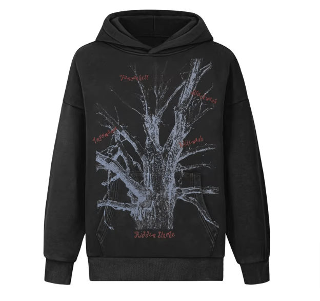 Japanese Brand × Vintage "Shredded Tree-Black-L" Hoodie Size US L / EU 52-54 / 3 - 1 Thumbnail