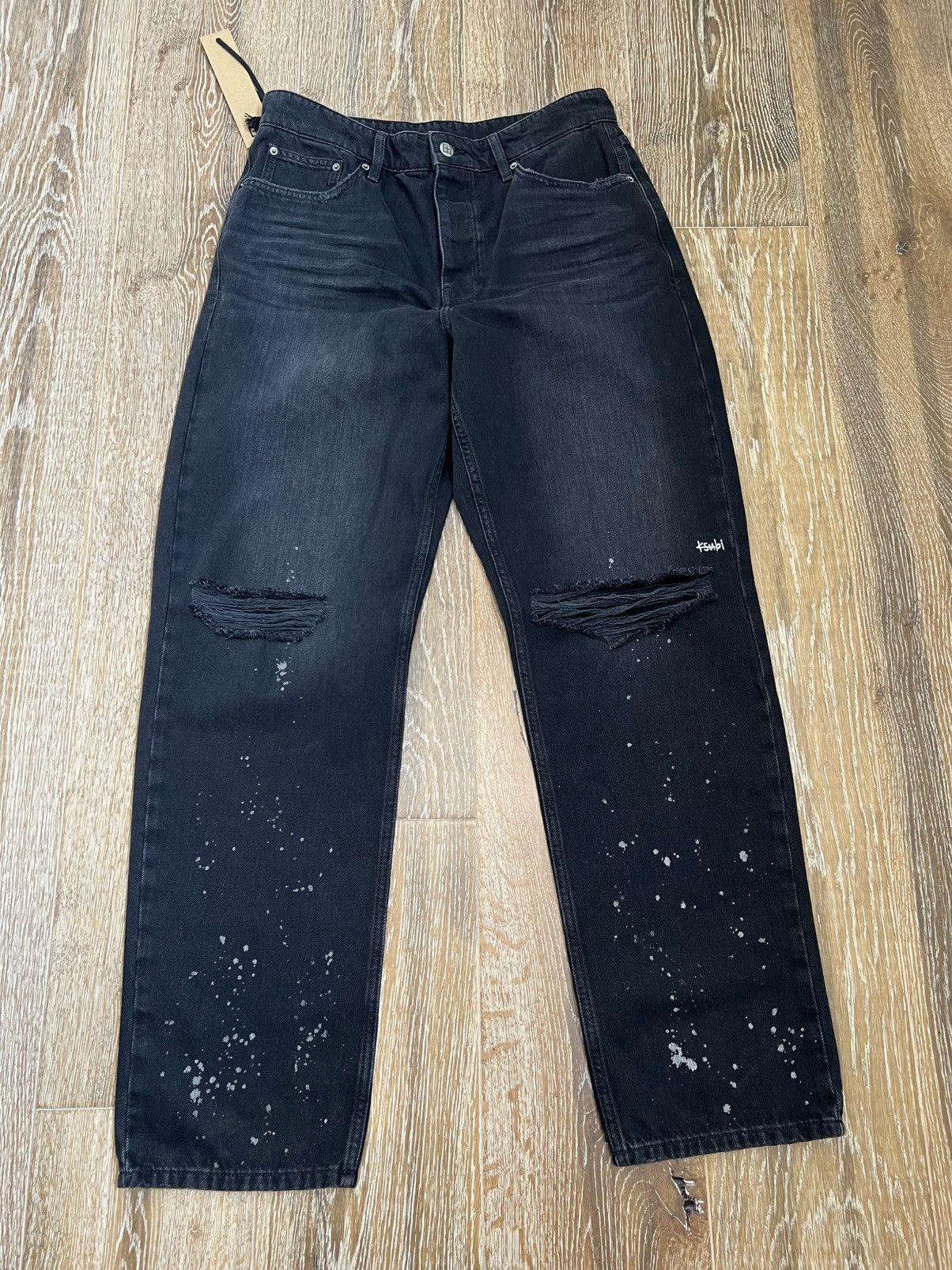 Ksubi SAMPLE Ksubi distressed splatter jeans Size US 32 / EU 48 - 1 Thumbnail