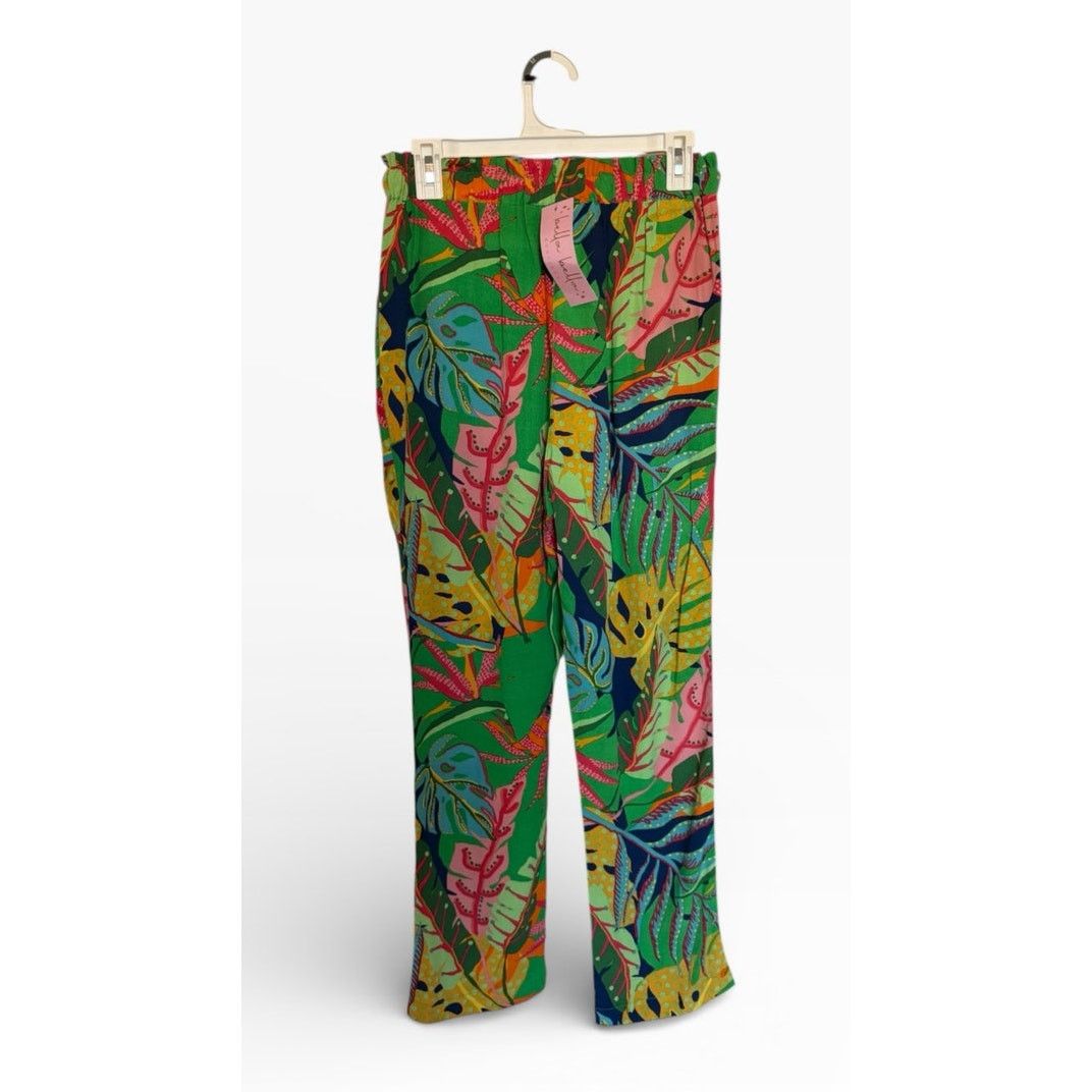 Other Oliviaceous Multicolor Tropical Print Elastic Waist Pants Size 28" / US 6 / IT 42 - 3 Thumbnail