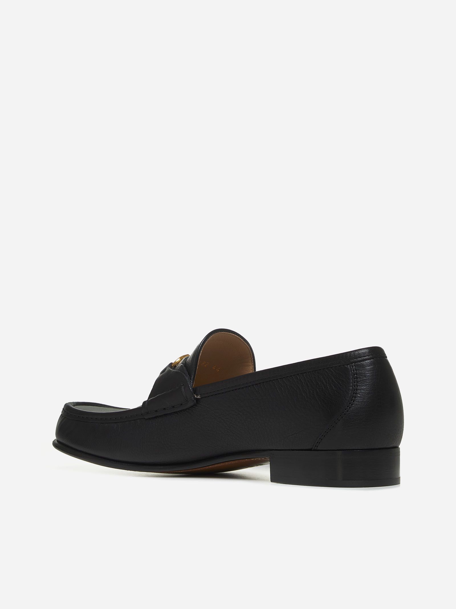Valentino o1s22i1n1224 Leather Loafers in Black Size US 11 / EU 44 - 3 Thumbnail