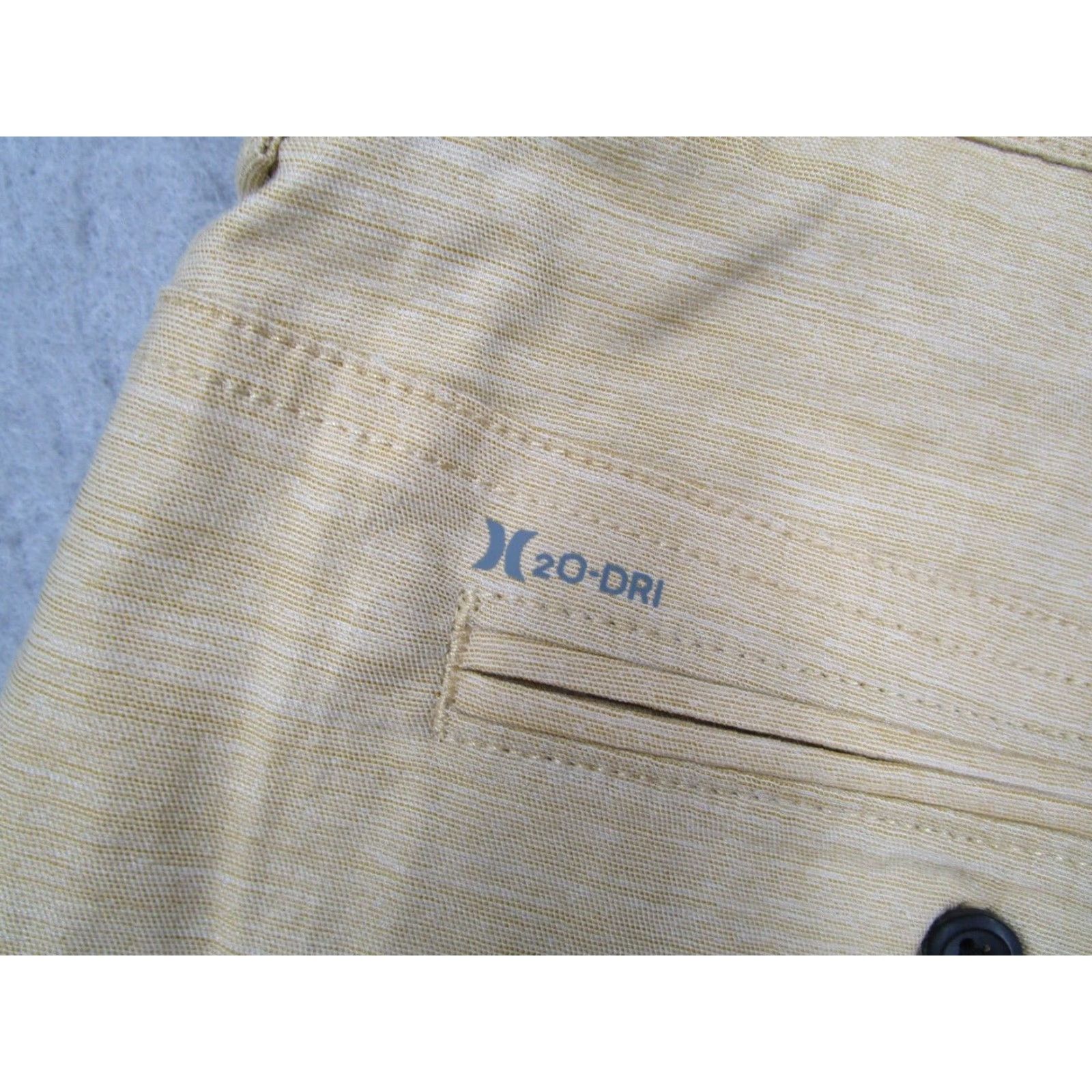 Hurley Hurley Shorts Mens 28 Beige H2O DRI Hybrid STRETCH - 8" Inseam, Pockets, Quick Dry, Cotton Blend, Regular Rise, Flat Front, 5-Pocket, Casual Beachwear Size US 28 / EU 44 - 4 Thumbnail