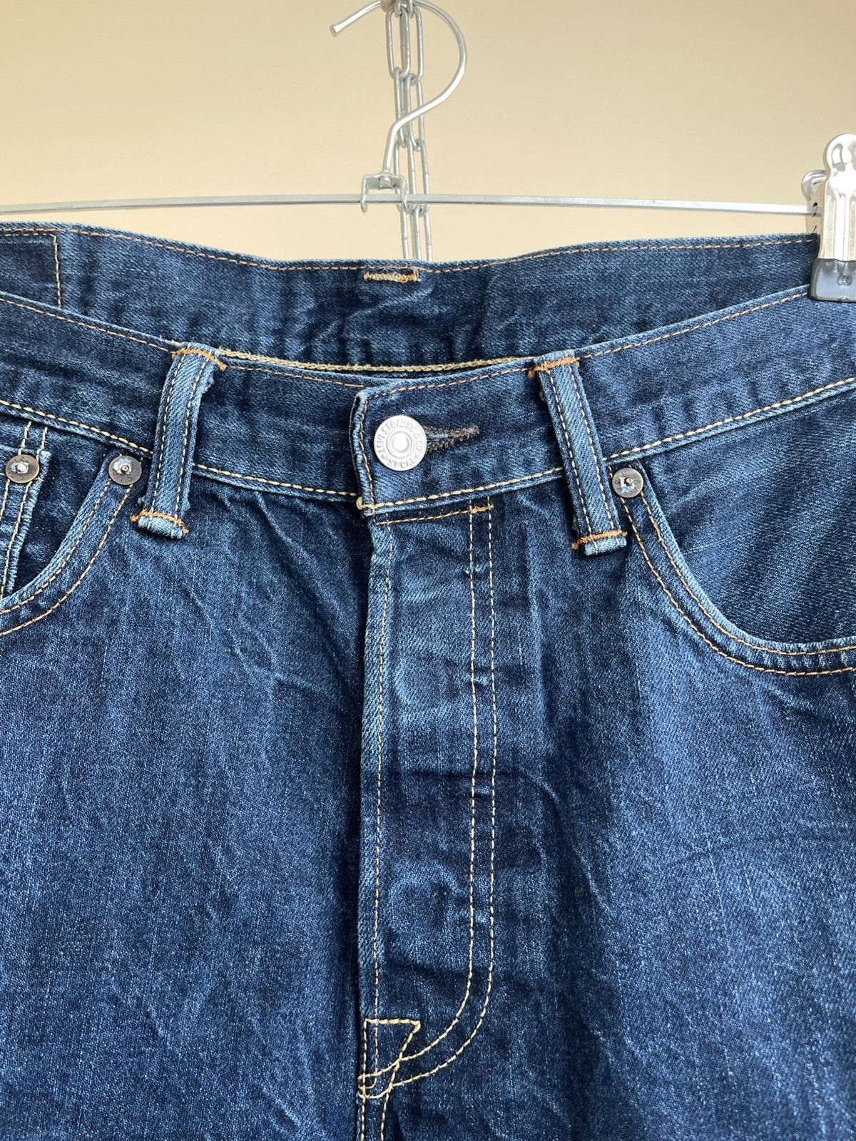 Levi's 501 Selvedge Denim Straight Leg Regular Fit 5 Pocket Jeans Size US 32 / EU 48 - 5 Thumbnail