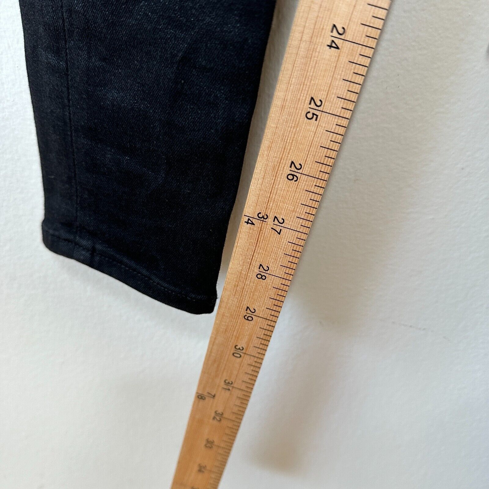 J Brand J Brand Steph Shep Black High-Rise Lace Up jean Vendetta 25 Size 25" / US 0 / IT 36 - 15 Thumbnail