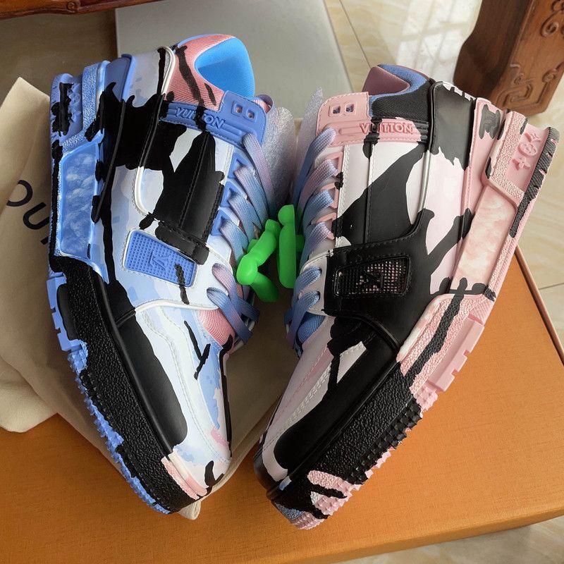 Louis Vuitton Louis Vuitton Trainer Artistic Collaboration Low-top Sneake Size US 8 / EU 41 - 6 Thumbnail