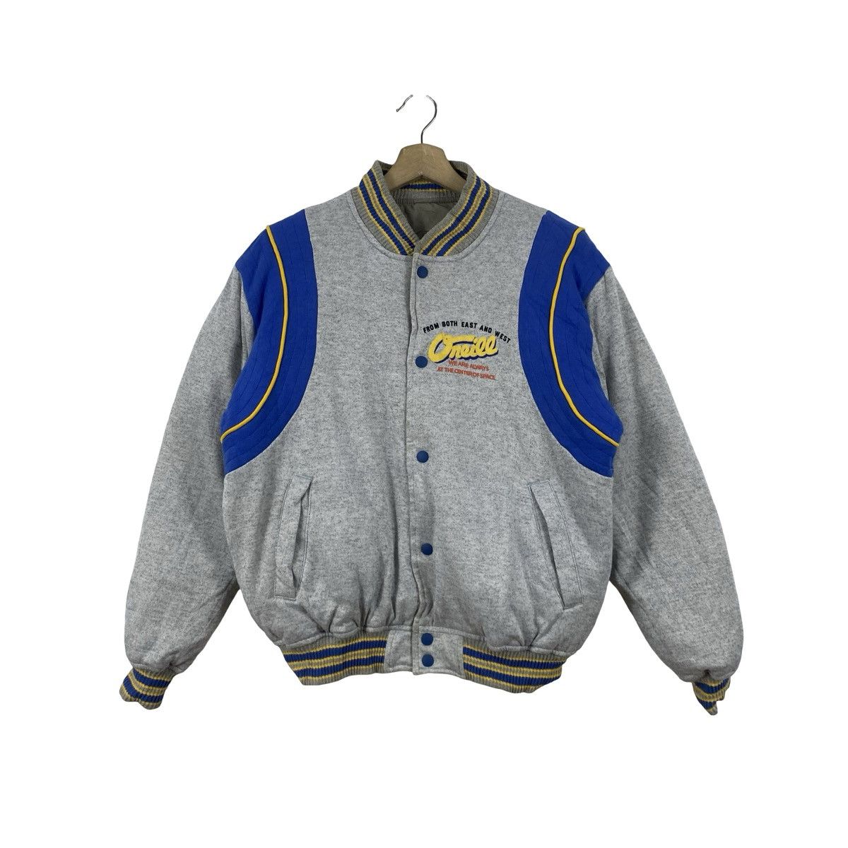 O'Neill Vintage O’NEILL VERSITY Bomber Jacket Snap Button Streetwear Size US L / EU 52-54 / 3 - 1 Thumbnail