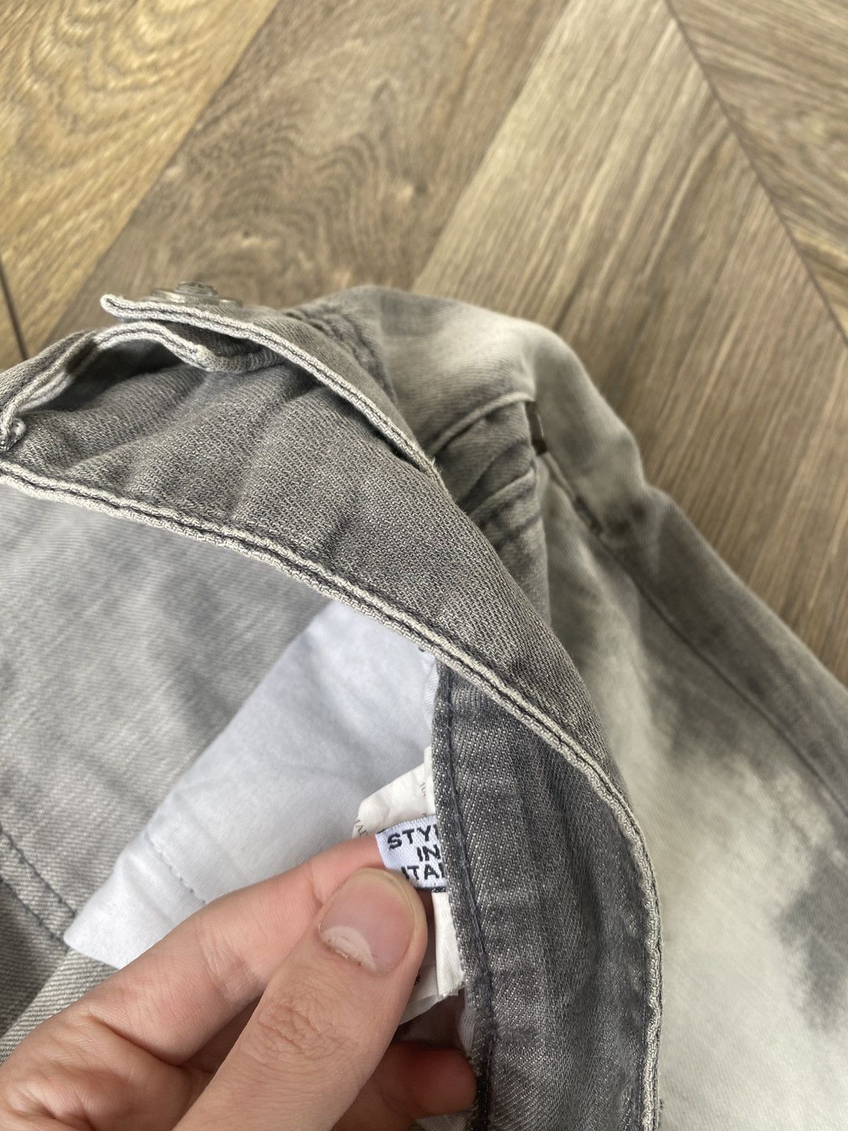 Designer × Philipp Plein × Vintage Vintage Philipp Plein Metal Logo Skull Gray Shorts Size US 34 / EU 50 - 11 Thumbnail