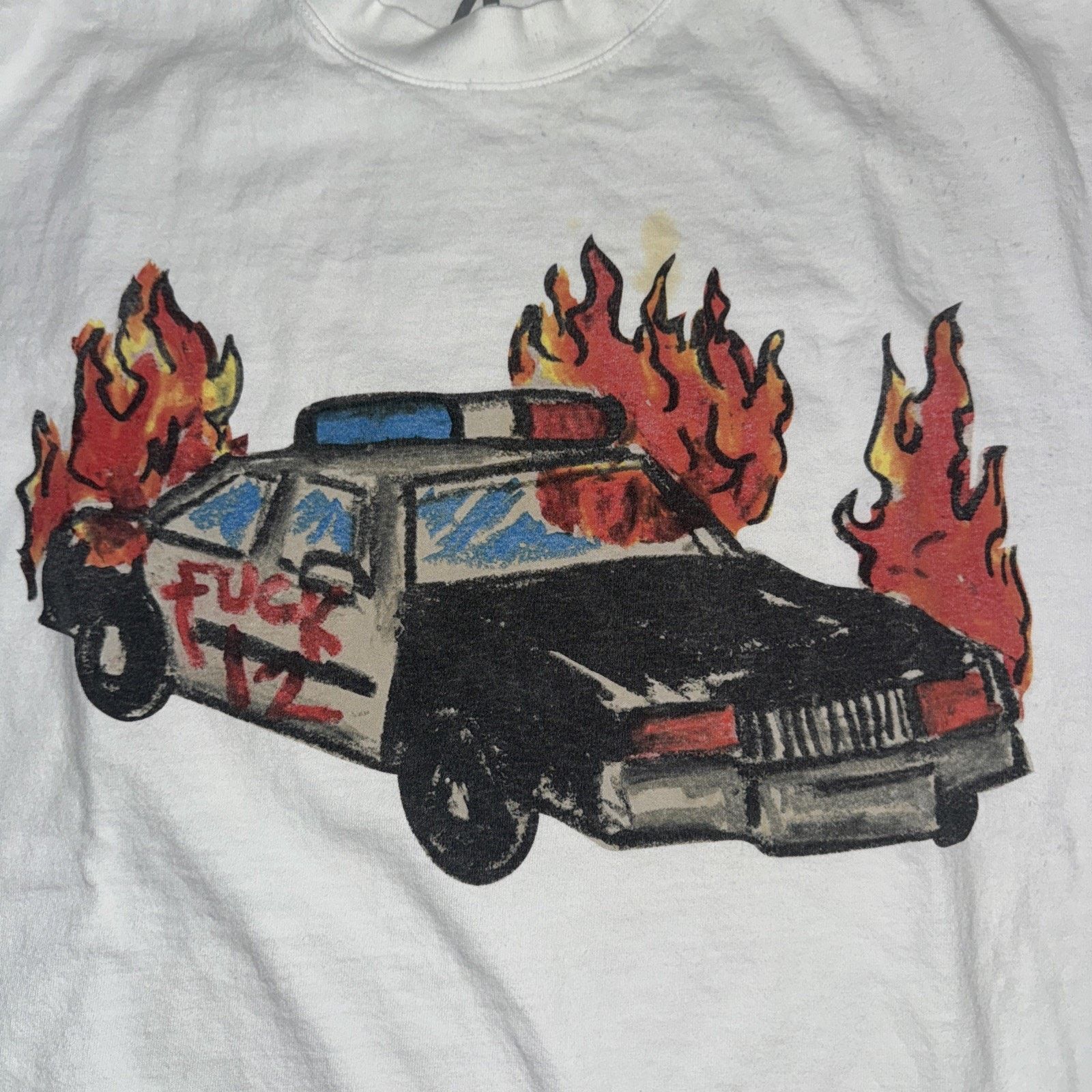 4HUNNID × Rap Tees YG 4 Hunnid Long Sleeve F 12 T-Shirt White Med 22x27 Size US M / EU 48-50 / 2 - 2 Thumbnail