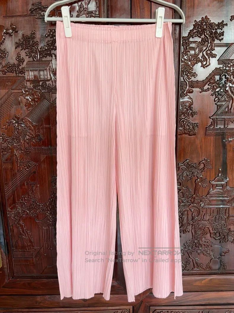 Issey Miyake Issey Miyake Cherry Blossom Pink Pants Size 26" / US 2 / IT 38 - 1 Thumbnail