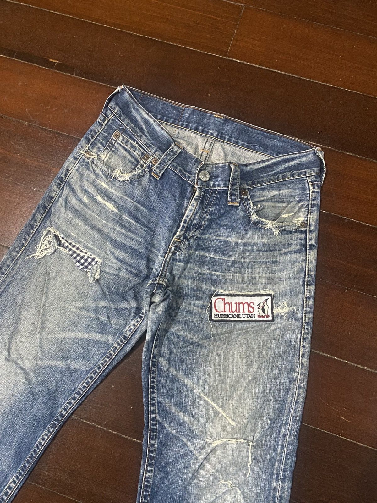 Levi's Fire Levi's 503 Distressed Jeans Faded Pants Denim Size US 32 / EU 48 - 5 Thumbnail