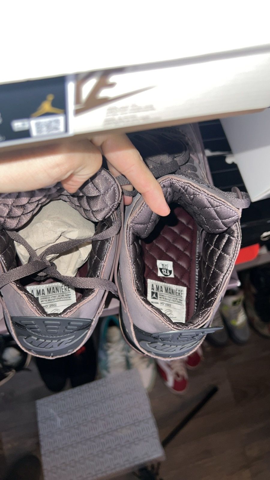 Jordan Brand Jordan 4 a ma violet ore Size US 12.5 / EU 45-46 - 9 Thumbnail