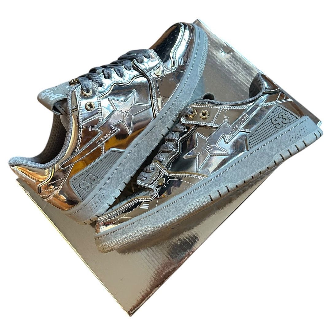 Bape 10 Brand New Bape X Hajime Sorayama Silver Sk8 Sta Size US 10 / EU 43 - 1 Thumbnail