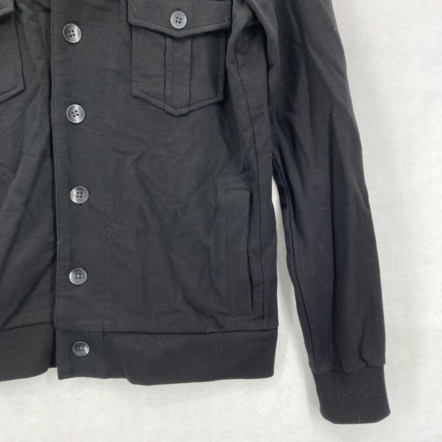 Kenneth Cole Kenneth Cole Reaction Jacket Mens Small Black Bomber Chest Pockets Knit Casual Size US S / EU 44-46 / 1 - 3 Thumbnail