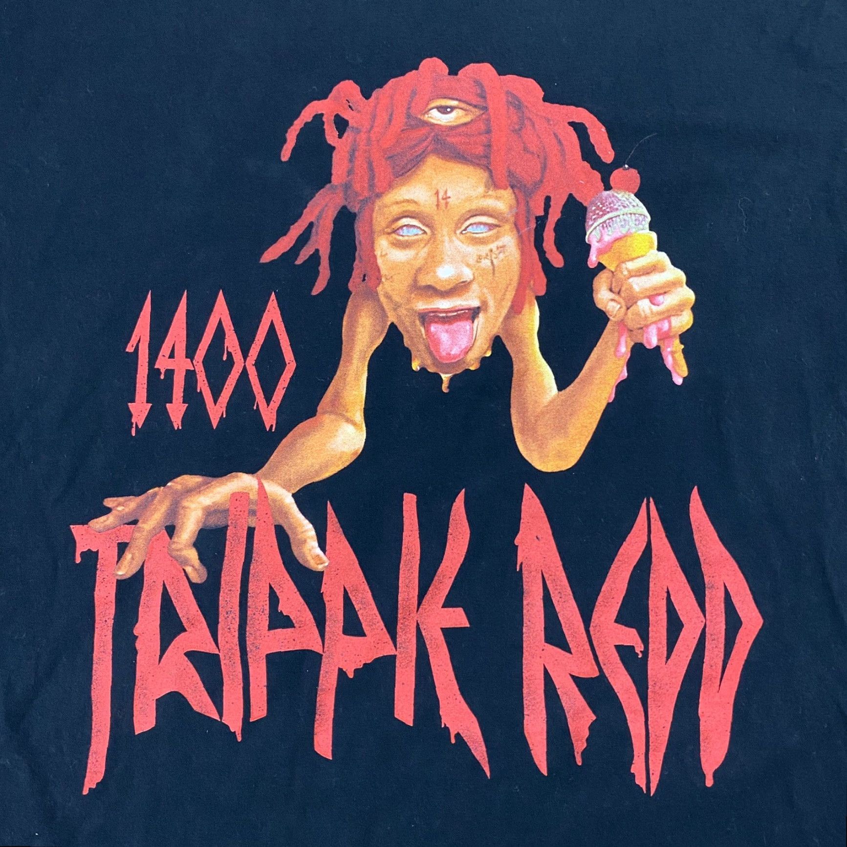 Vintage VINTAGE Trippie Redd Concert Shirt Adult XL Black Long Sleeve Graphic Hip Hop Mens Size US XL / EU 56 / 4 - 2 Thumbnail