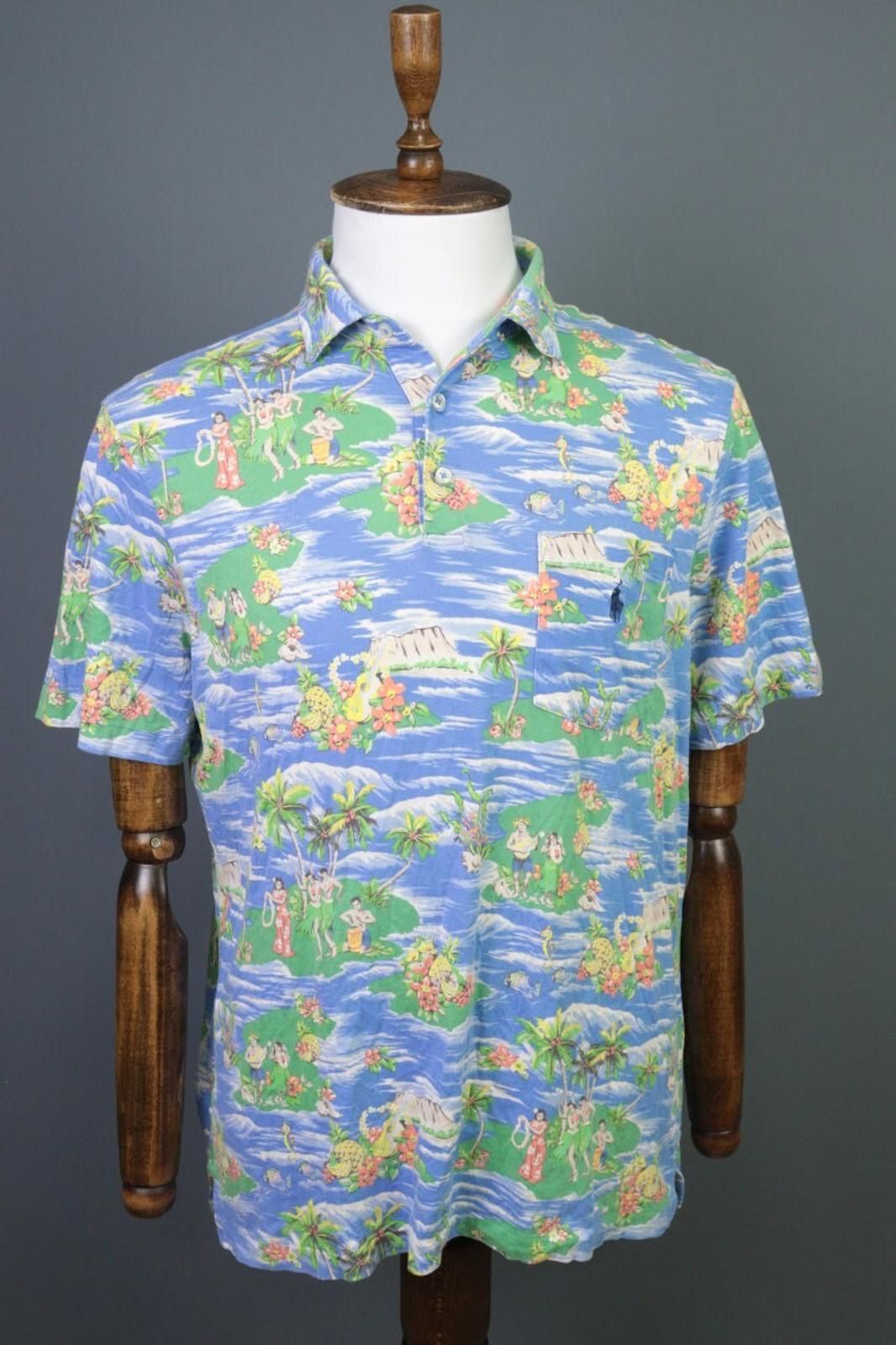 Polo Ralph Lauren Polo Ralph Lauren Multicolor Hawaii Sport Polo Shirt Size M Size US M / EU 48-50 / 2 - 1 Thumbnail