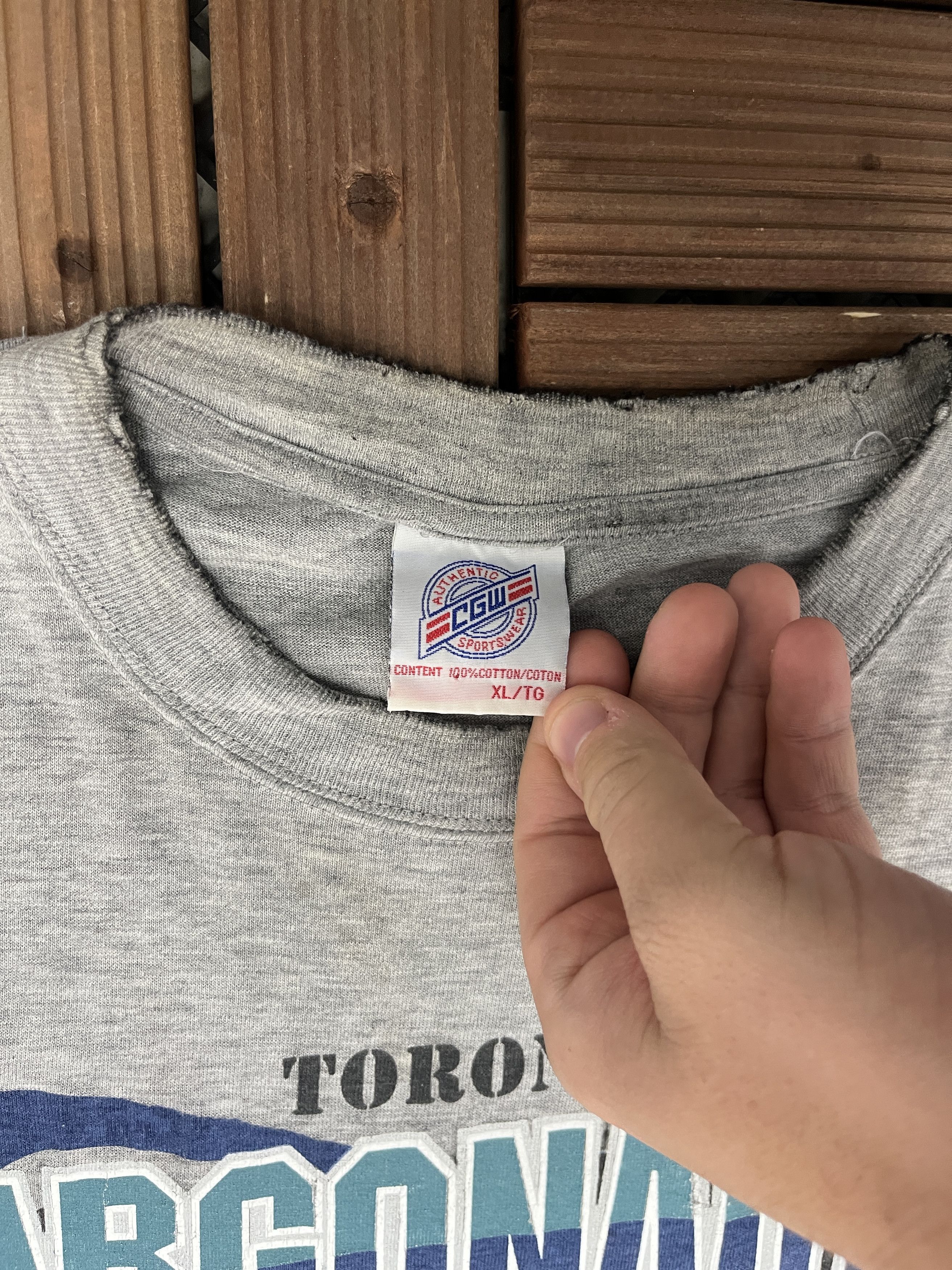 Vintage Toronto Argonauts Football Vintage Grey T-Shirt Tee Size US XL / EU 56 / 4 - 6 Thumbnail