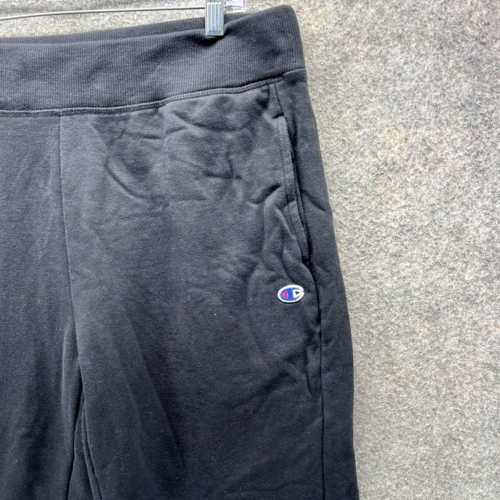 Champion VINTAGE: No — Champion Sweatpants Mens XL Black Joggers Fleece Lined Athletic Lounge Pants Size US 36 / EU 52 - 4 Thumbnail