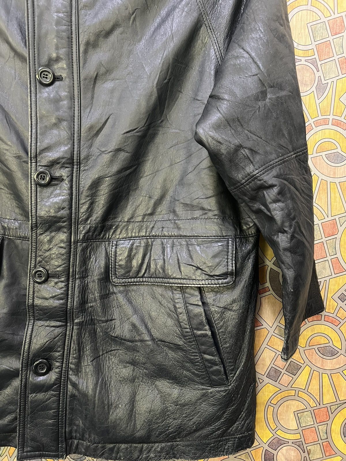 Other DOPIO LEATHER WEAR JACKET ITALIAN TASTE. GJ37 Size US L / EU 52-54 / 3 - 12 Thumbnail