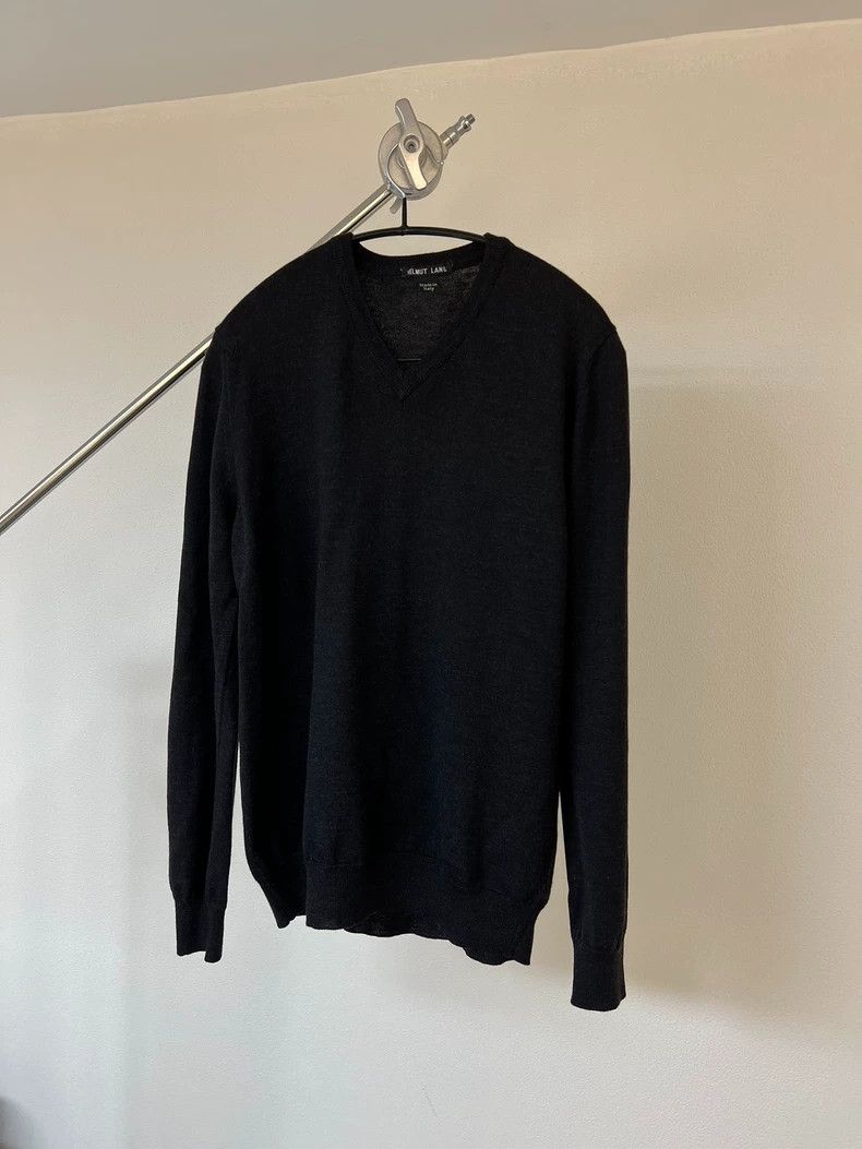 Helmut Lang HELMUT LANG Knitted V-neck sweater Size US S / EU 44-46 / 1 - 2 Thumbnail