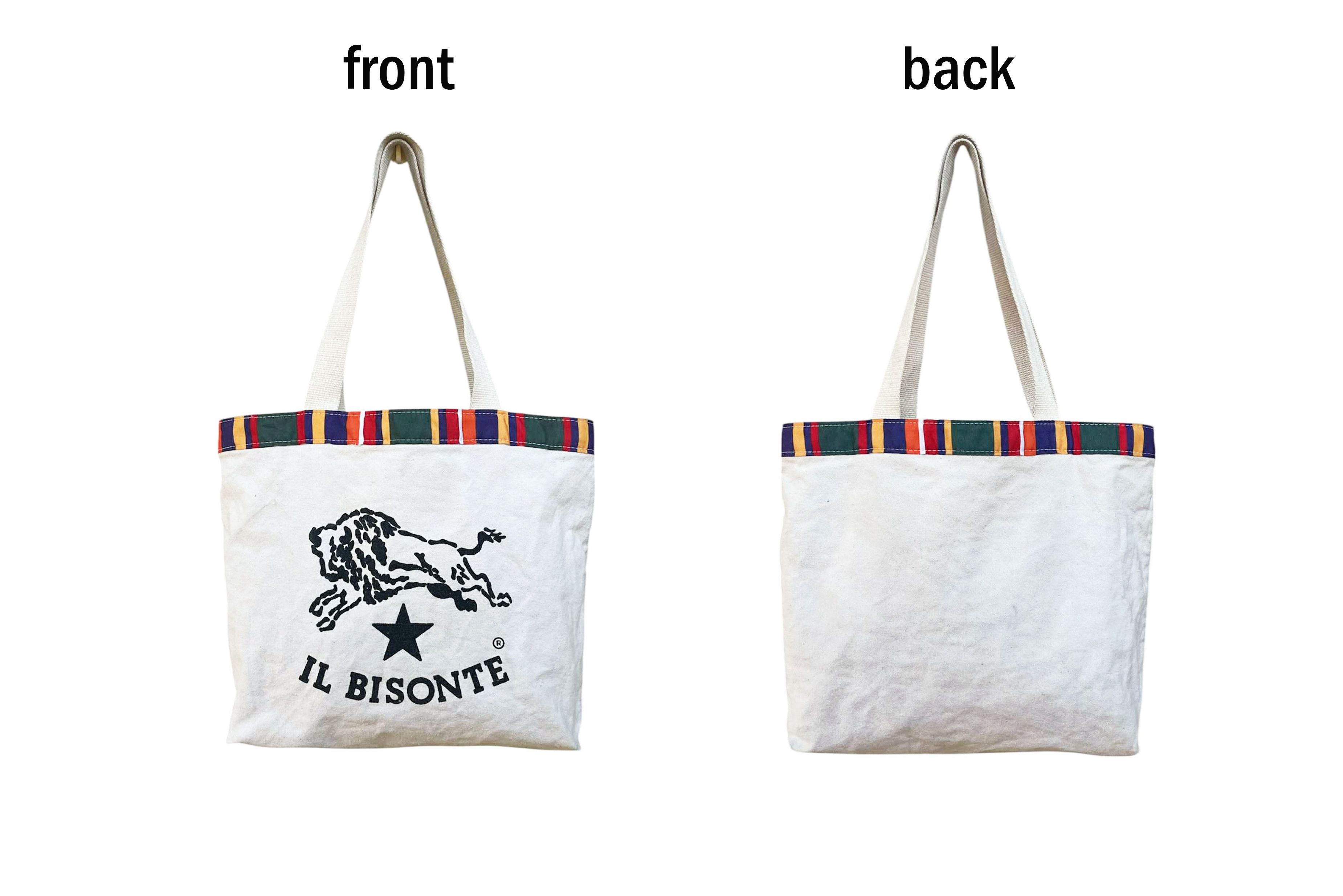 Il Bisonte IL BISONTE Canvas Tote bag, Logo printed / Rainbow details Size ONE SIZE - 3 Thumbnail