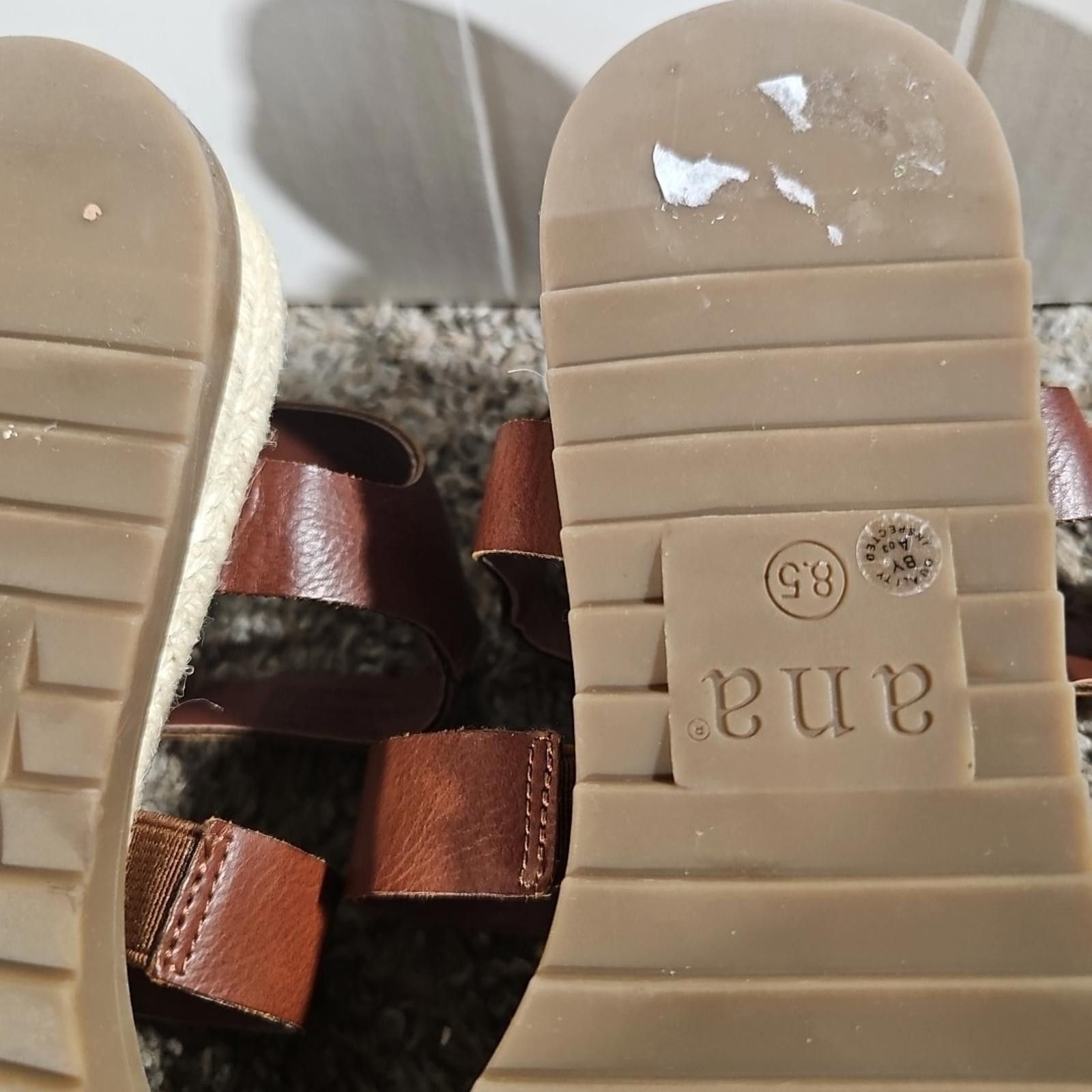 Analog A.n.a A New Approach Burbank Strap Sandals Brown 8.5 Size US 8.5 / IT 38.5 - 9 Thumbnail