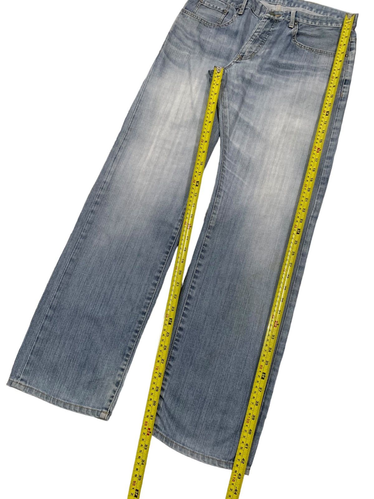 Takeo Kikuchi Vintage Japanese Brand Takeo Kikuchi Blue Washed Baggy Jeans Size US 33 - 14 Thumbnail