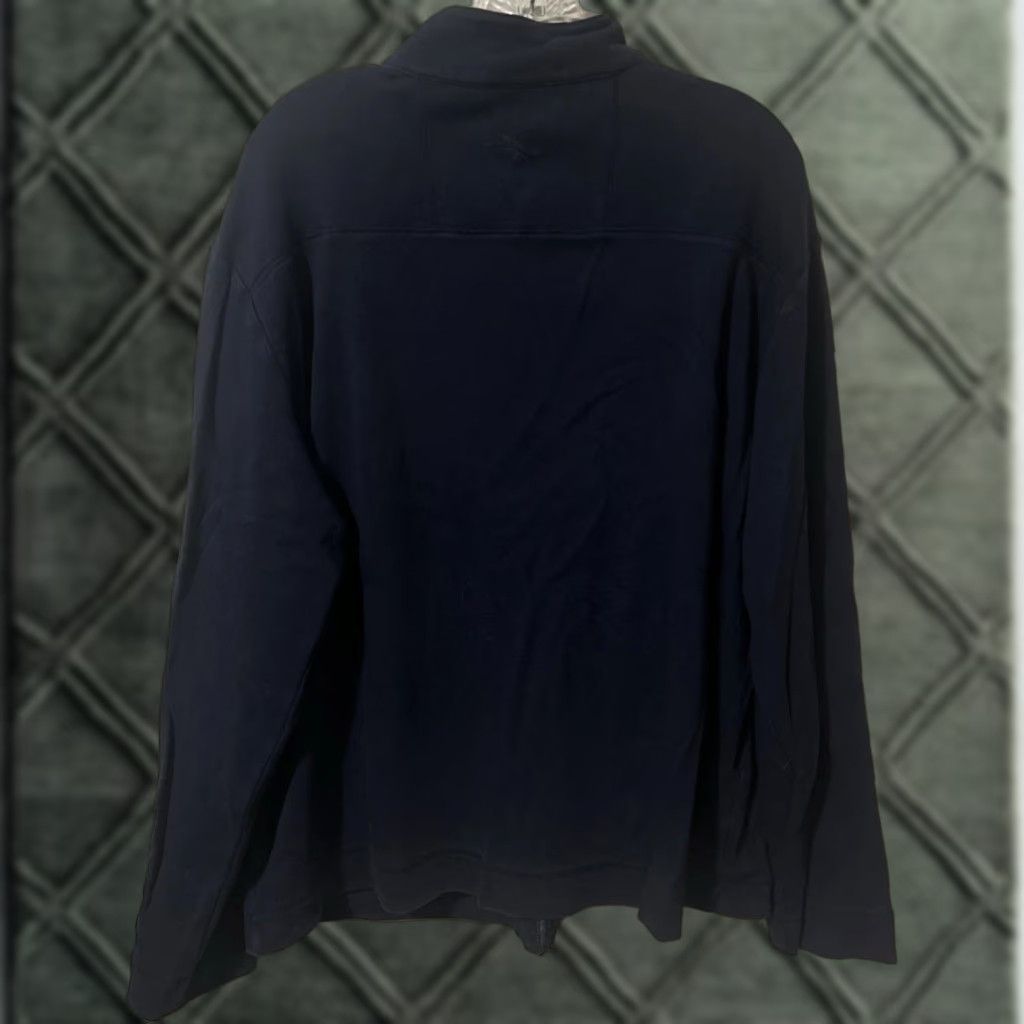 Tommy Bahama Tommy Bahama Sweatshirt Navy Blue 100% Cotton Full Zip Pocket Women L Classic Outdoor 2119 Size L / US 10 / IT 46 - 1 Thumbnail