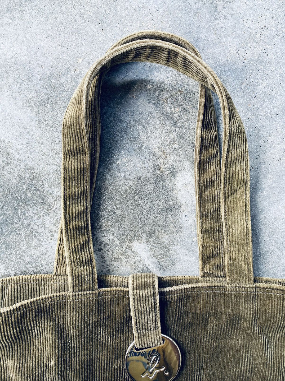 agnes b. Vintage Agnes B Corduroy Tote Bag Size ONE SIZE - 10 Thumbnail
