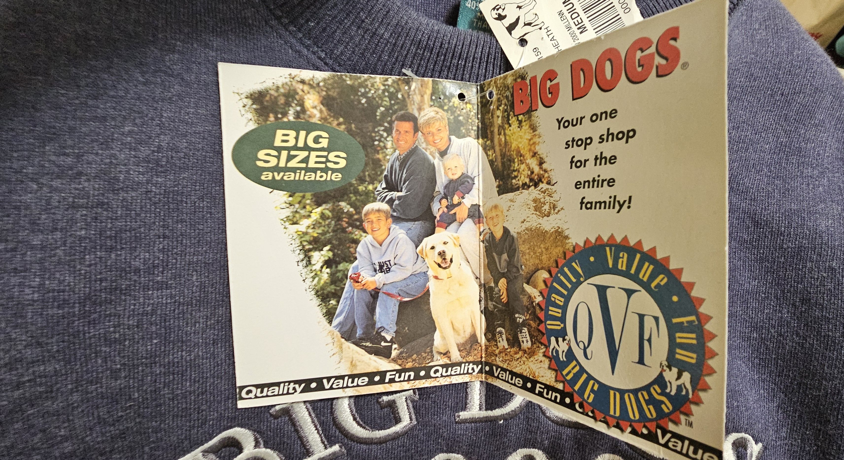 Big Dogs Vintage Big Dogs 2000 Fleece Sweatshirt Size Medium Size US M / EU 48-50 / 2 - 12 Thumbnail
