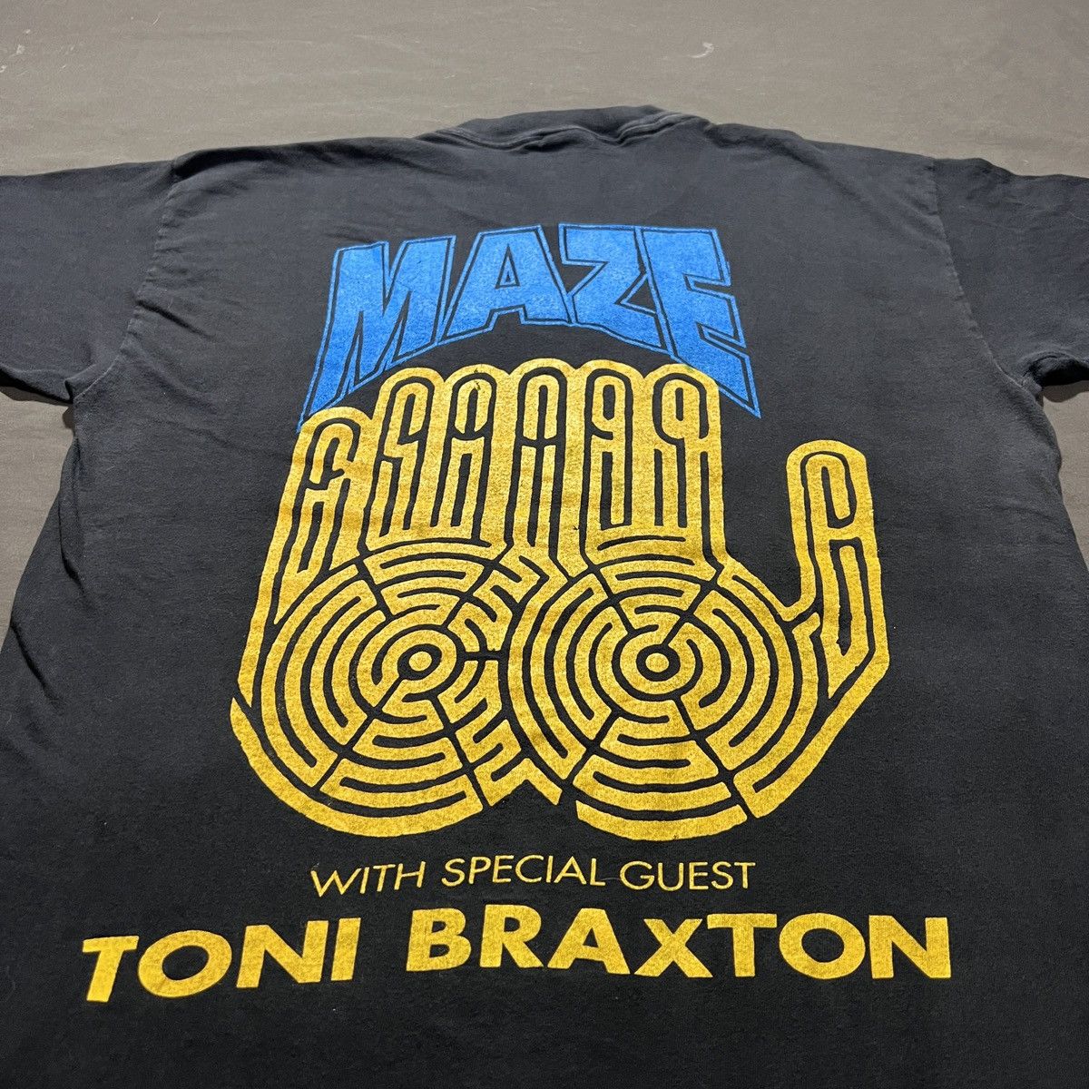 Rap Tees VTG 90s Maze Frankie Beverly Toni Braxton Tour R&B Soul Funk Size US L / EU 52-54 / 3 - 9 Thumbnail