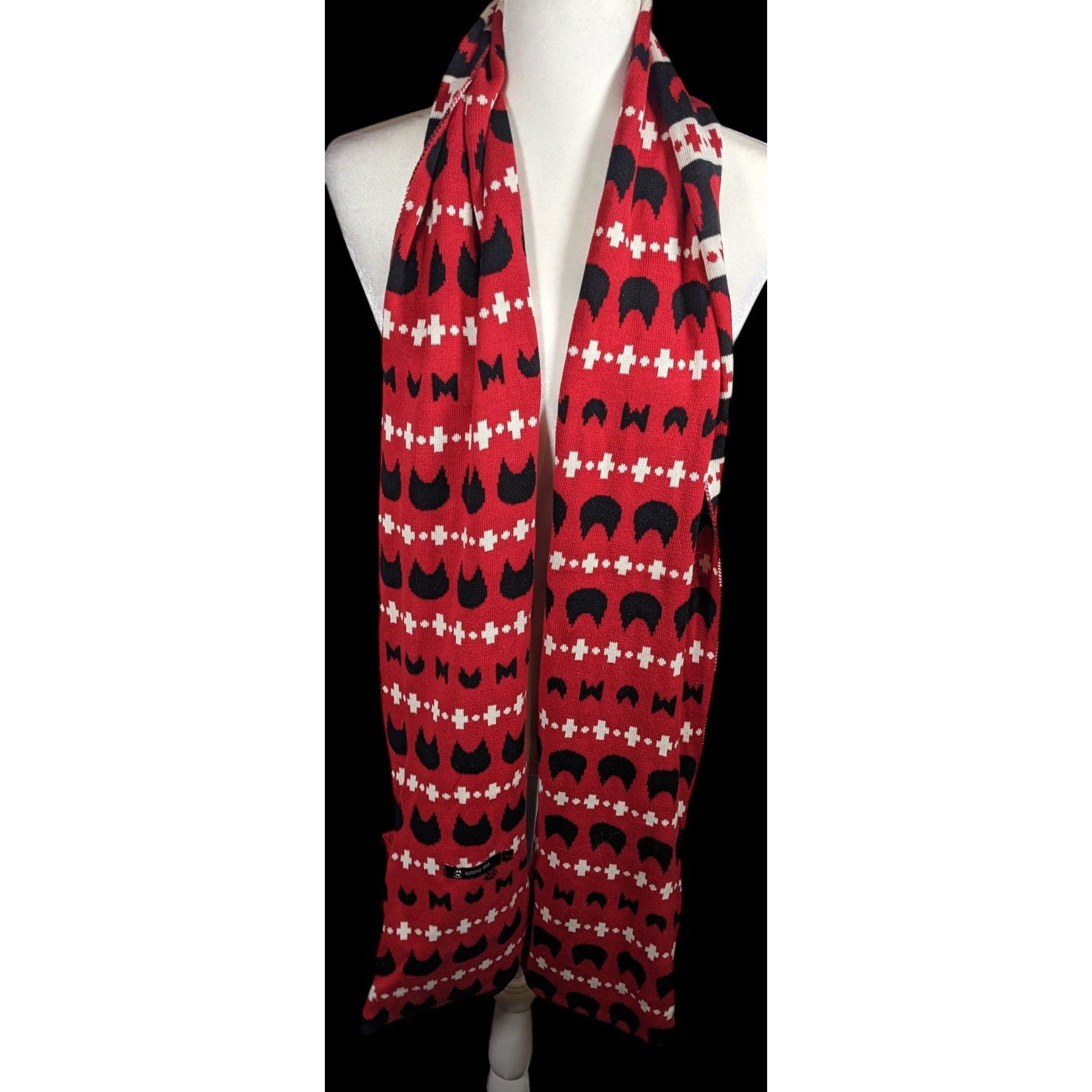 Other Azona A02 Black And Red Reversible Cat Scarf With Pockets Size ONE SIZE - 13 Thumbnail