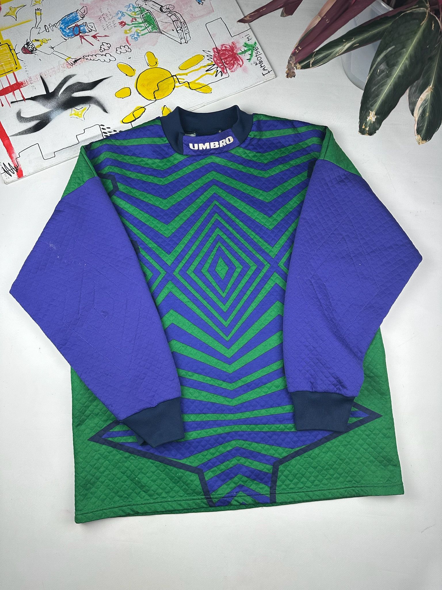 Band Tees 90’s Umbro Liam Gallagherv acid galkeeper jersey rave Size US L / EU 52-54 / 3 - 2 Thumbnail