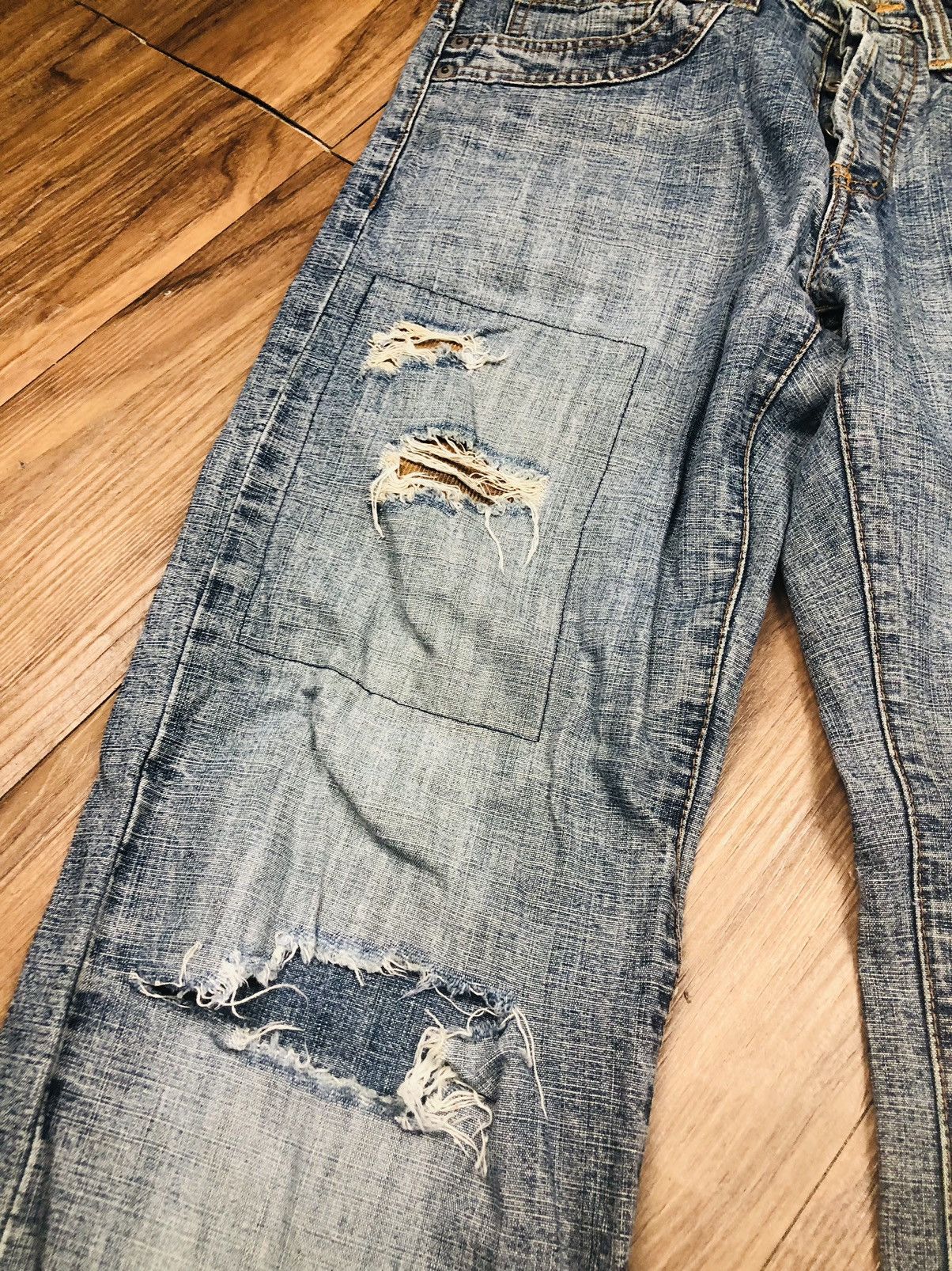 Morgan Homme Morgan Homme Distressed Jeans (33) Size US 30 / EU 46 - 11 Thumbnail