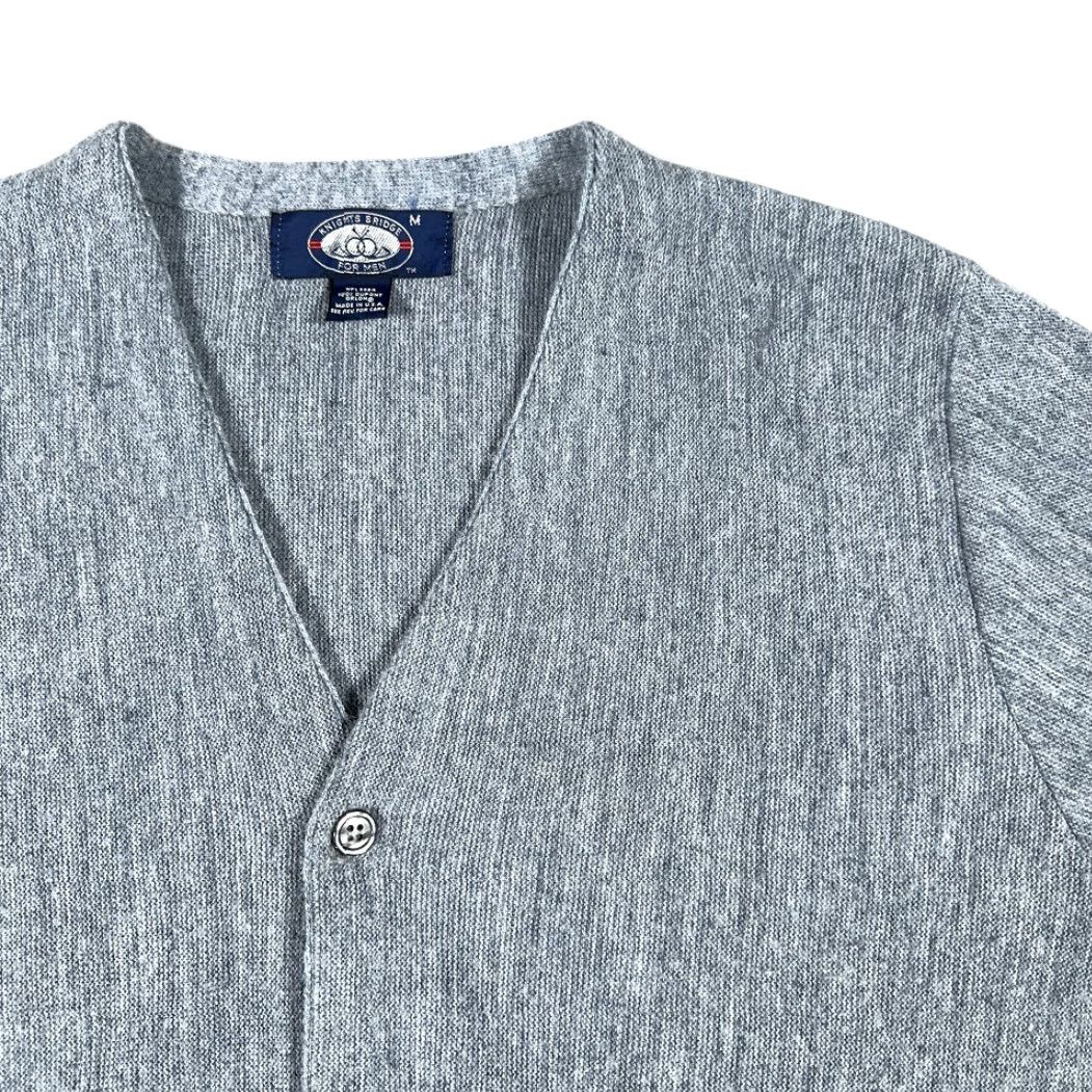 Vintage VINTAGE Knightsbridge Sweater Adult MEDIUM Blue Cardigan Knit Dad Preppy USA 70s Size US M / EU 48-50 / 2 - 2 Thumbnail