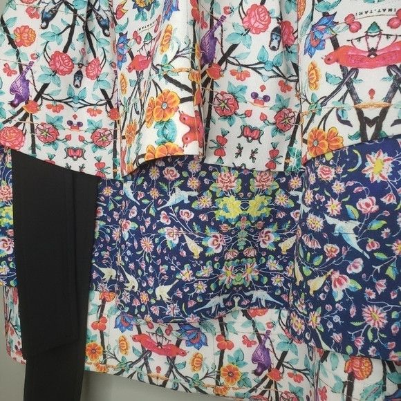 Other Miahatami 3-Tiered Vibrant Skirt NWT Designer Size 28" / US 6 / IT 42 - 4 Thumbnail