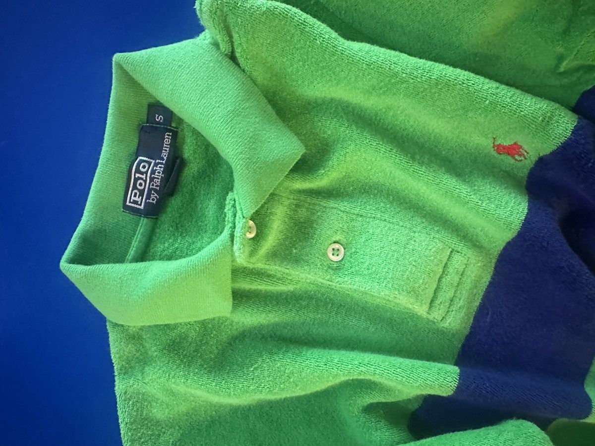 Polo Ralph Lauren Polo Ralph Lauren Green Fuzzy Polo Size US S / EU 44-46 / 1 - 4 Thumbnail