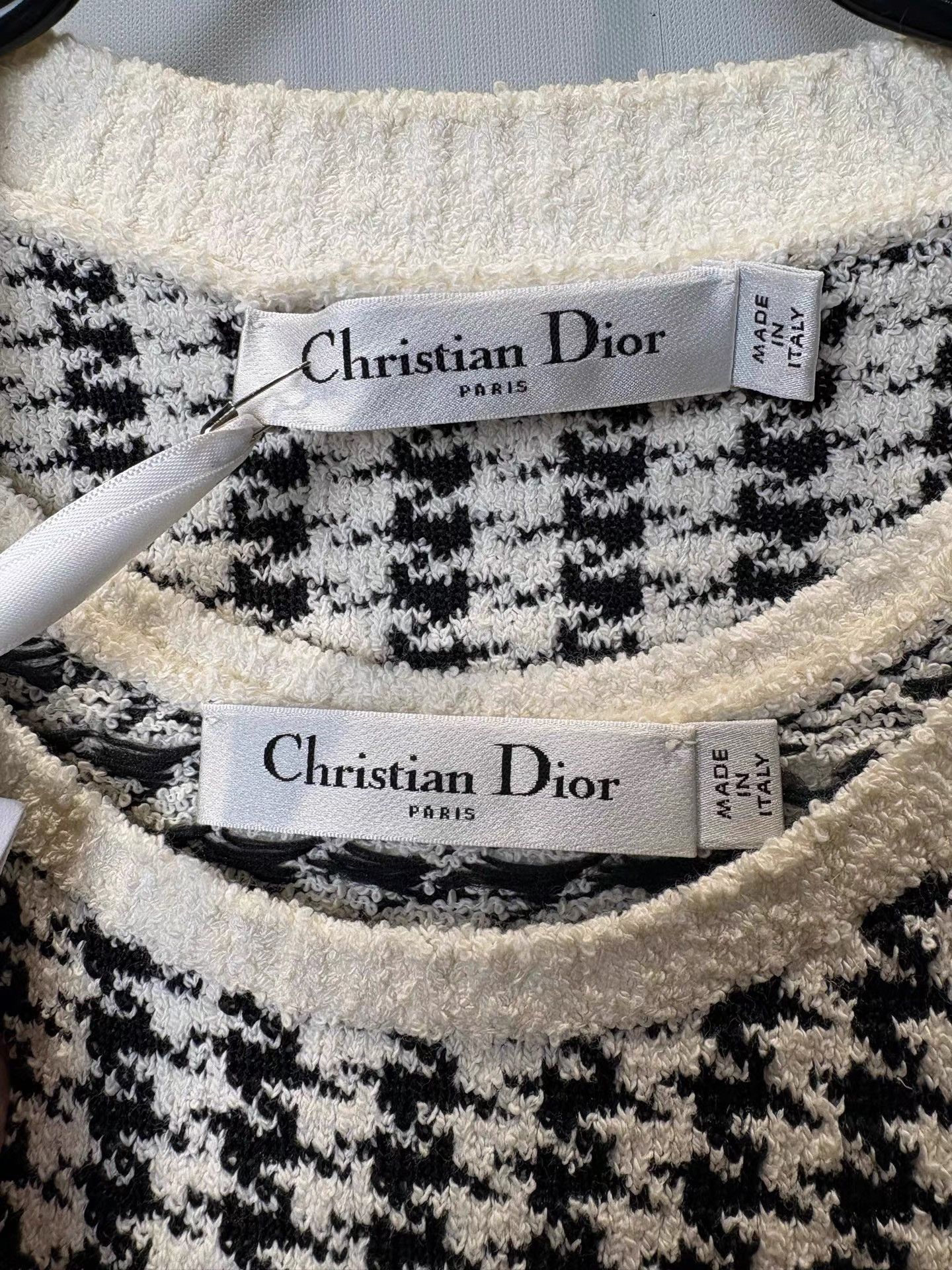 Dior Dior Classic Houndstooth Knit Two-Piece Set K36 Size XXS / US 00 / IT 34 - 3 Thumbnail