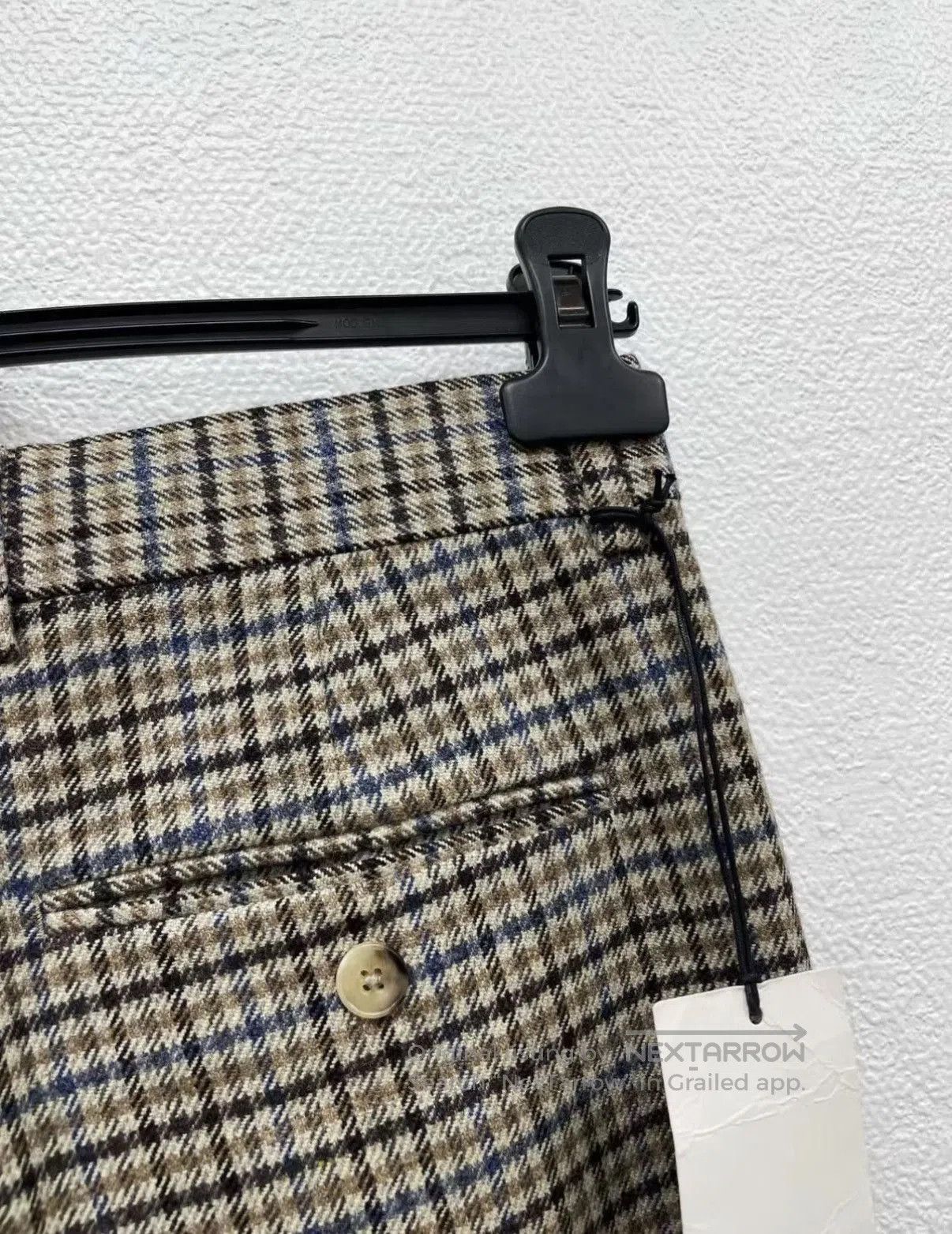 Gucci Beige Checkered Tailored Pants Size 28. Size US 28 / EU 44 - 5 Thumbnail