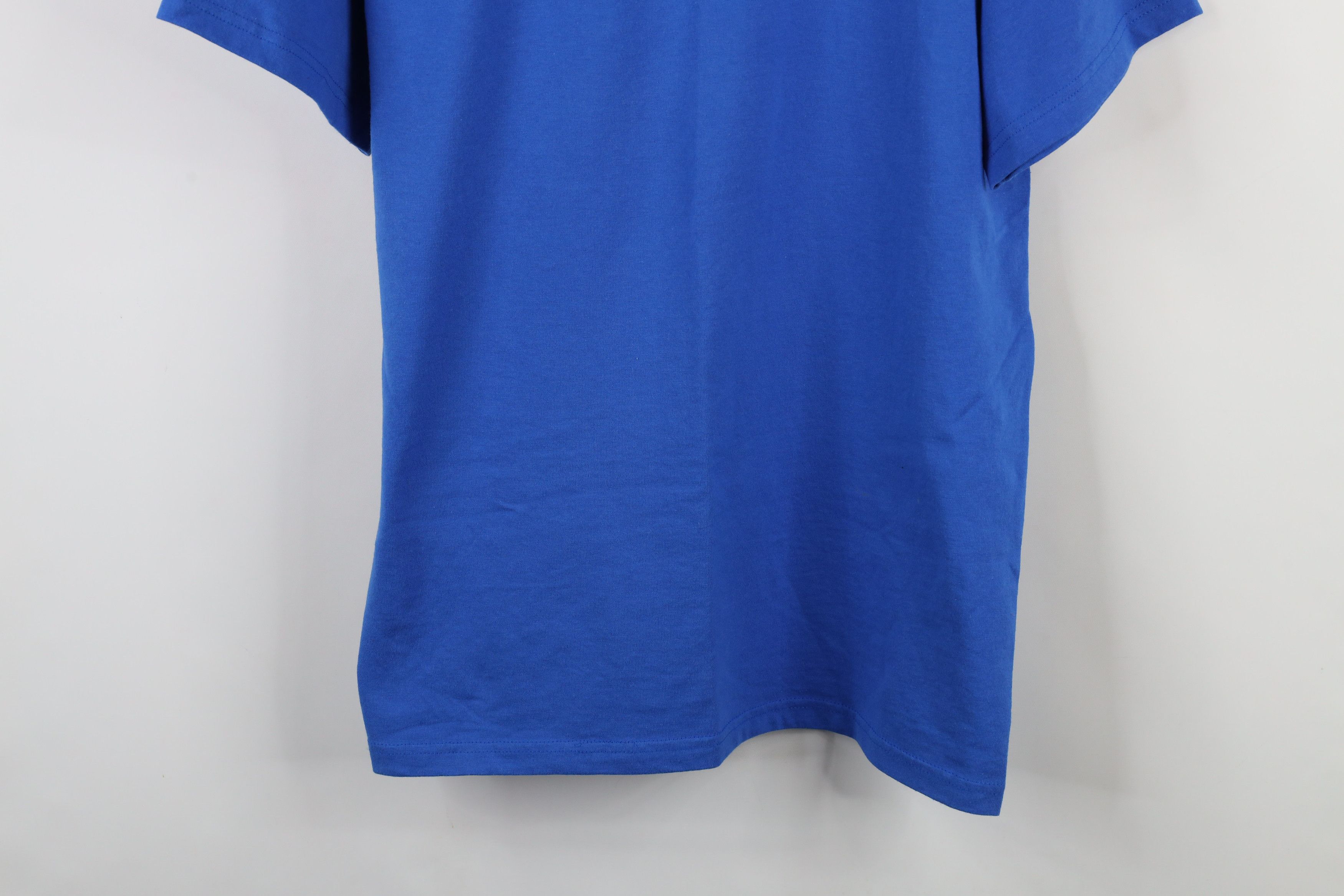 Vintage Vintage 90s Streetwear Blank Short Sleeve T-Shirt Royal Blue Size US L / EU 52-54 / 3 - 3 Thumbnail