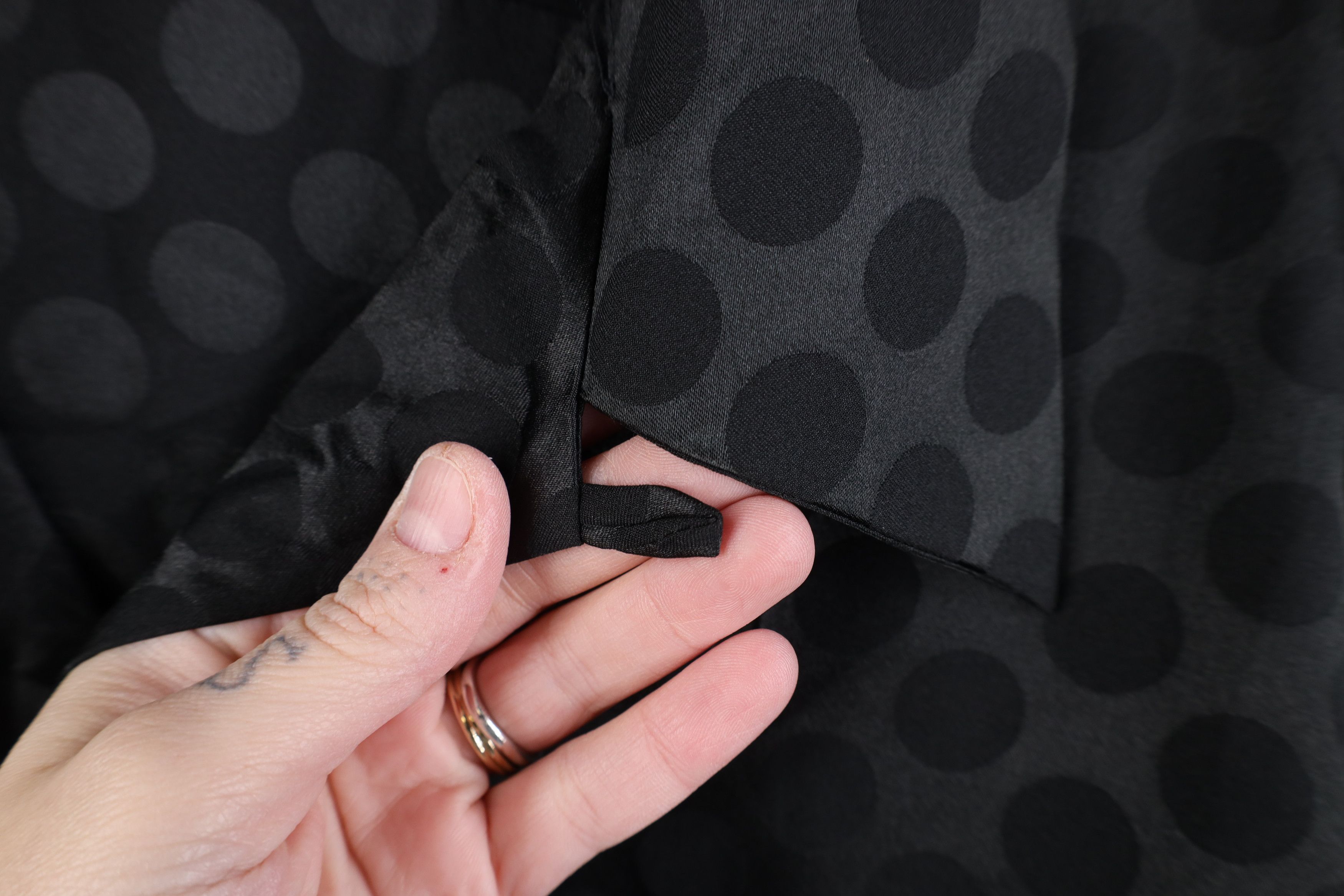 Vintage Vintage 90s Y2K Streetwear Polka Dot Button Shirt Black Size US XXL / EU 58 / 5 - 6 Thumbnail