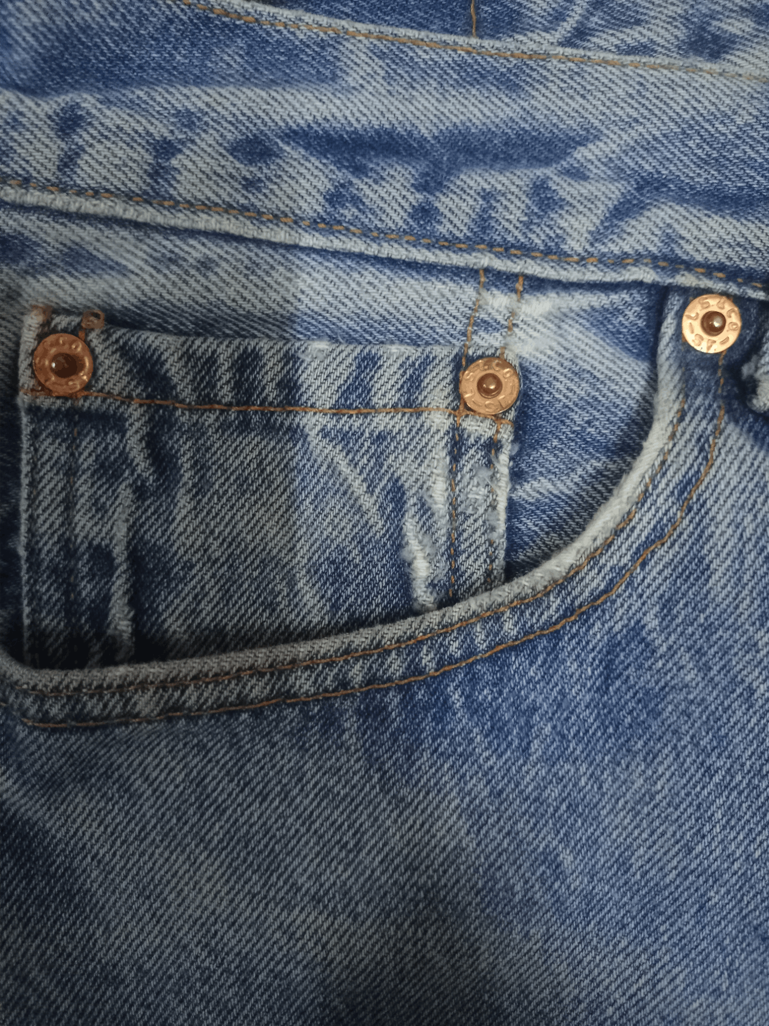 Levi's × Levi's Vintage Clothing Vintage 90s Levis 501 Stonewashed Distressed Loose Jeans Size US 30 / EU 46 - 4 Thumbnail