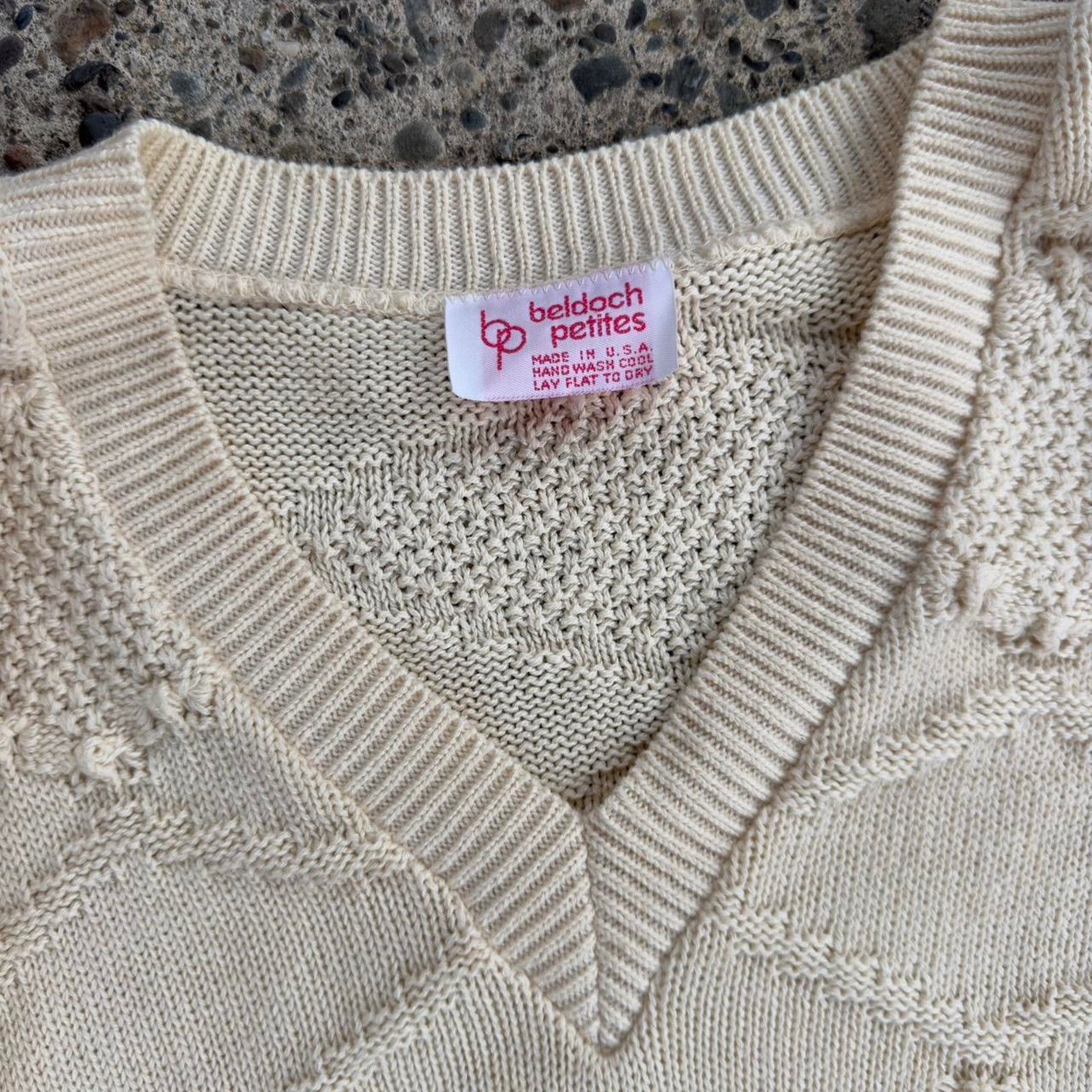 Other Vintage 80s beldoch petites cable knit sweater Size M / US 6-8 / IT 42-44 - 6 Thumbnail