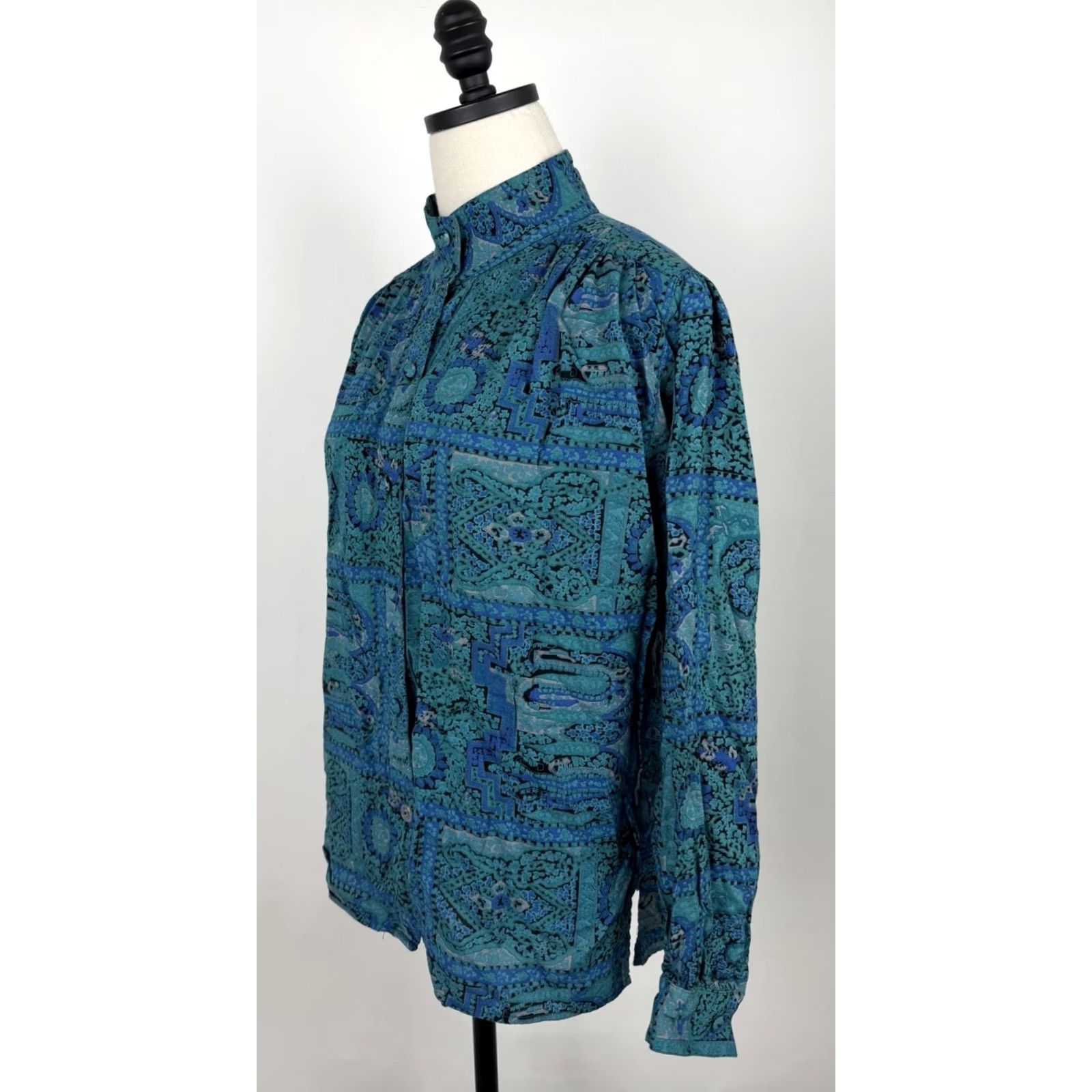 Vintage VINTAGE Carole Little Blouse Womens XS? No Size? - This is unclear; cannot add. Size M / US 6-8 / IT 42-44 - 7 Thumbnail