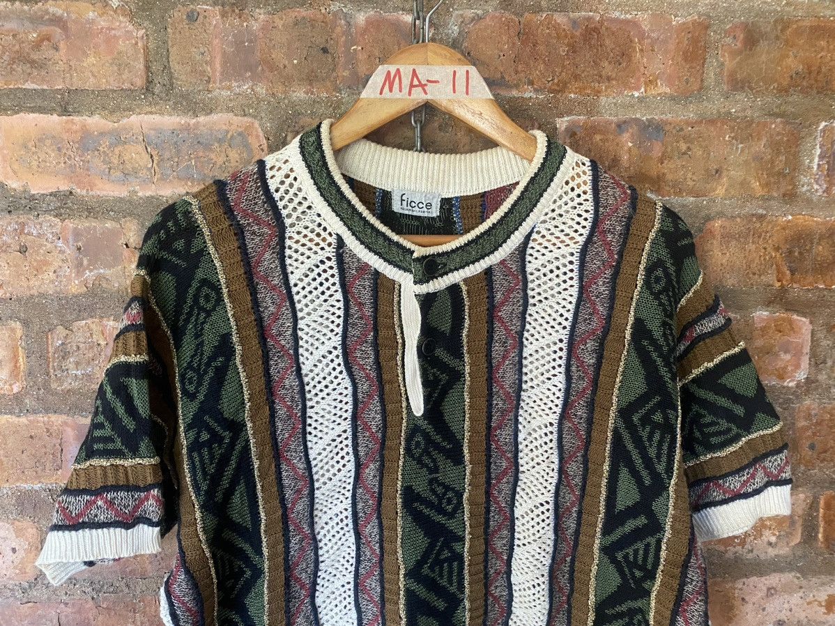 Yoshiyuki Konishi 1980s Ficce Ancient duck mesh knit Size US L / EU 52-54 / 3 - 3 Thumbnail