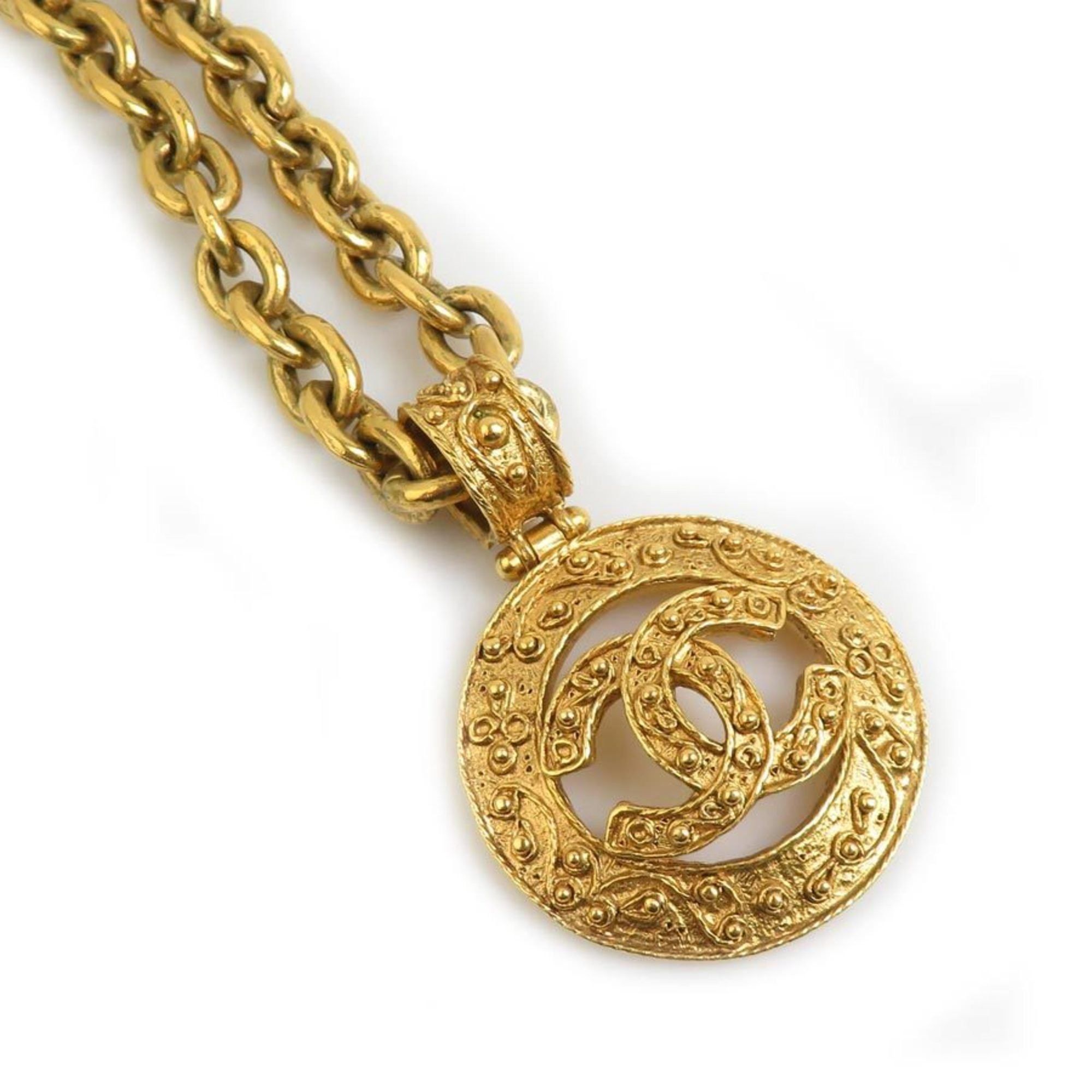 Chanel CHANEL Coco Mark Metal Gold Necklace for Women e61118a Size ONE SIZE - 1 Thumbnail