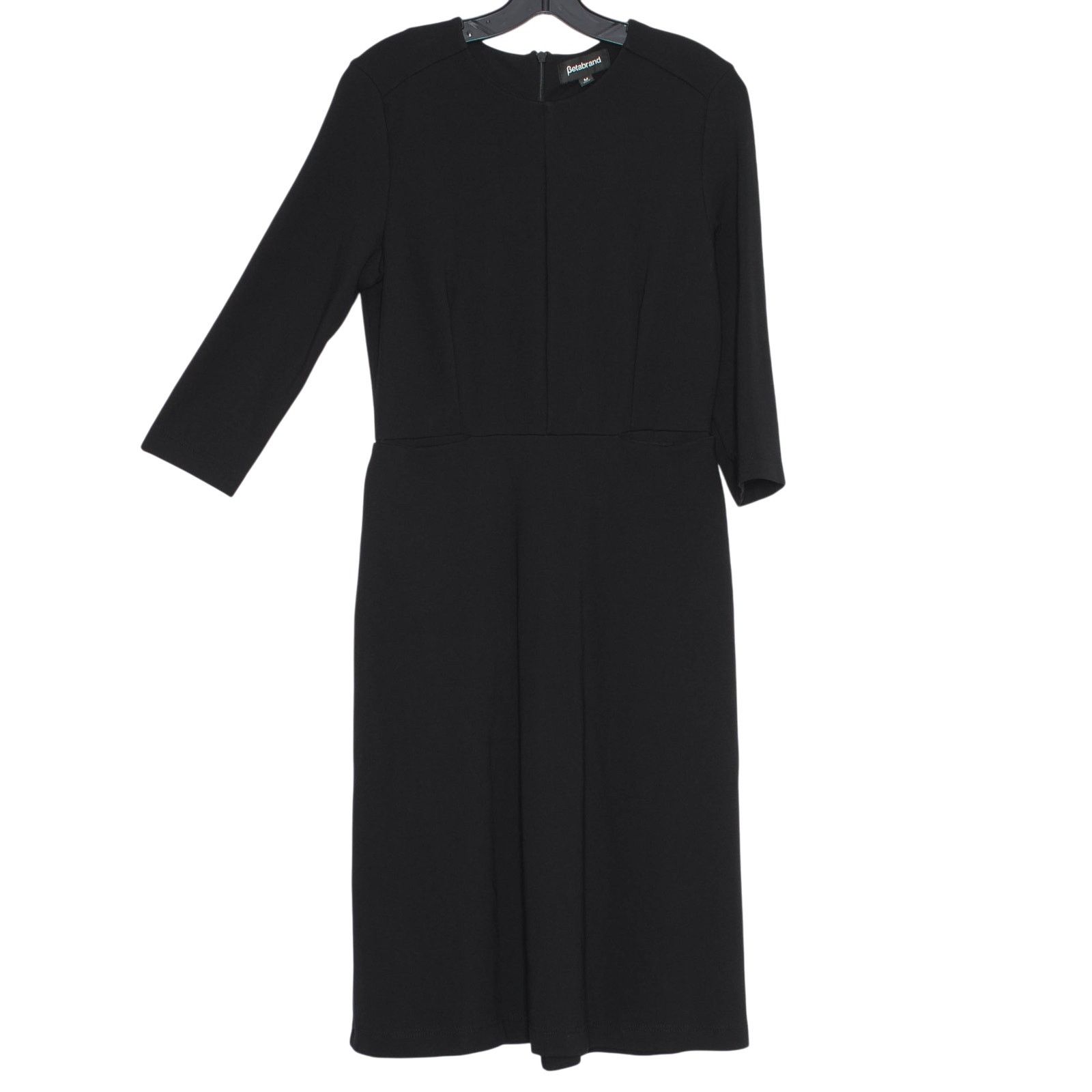 Betabrand Betabrand Ponte Black Dress M Office Business Casual Size M / US 6-8 / IT 42-44 - 2 Thumbnail