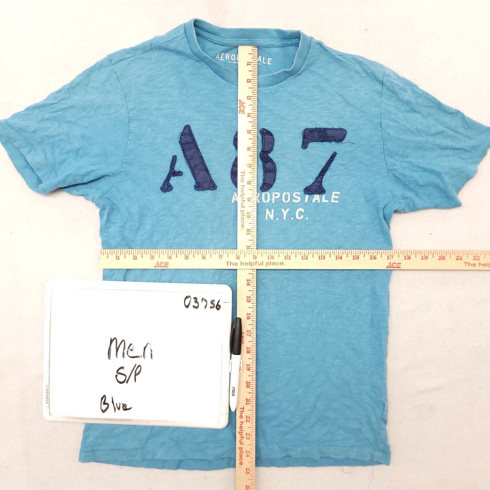 Aeropostale Aeropostale A87 T Shirt Adult Mens Size Small S Blue Size US S / EU 44-46 / 1 - 6 Thumbnail