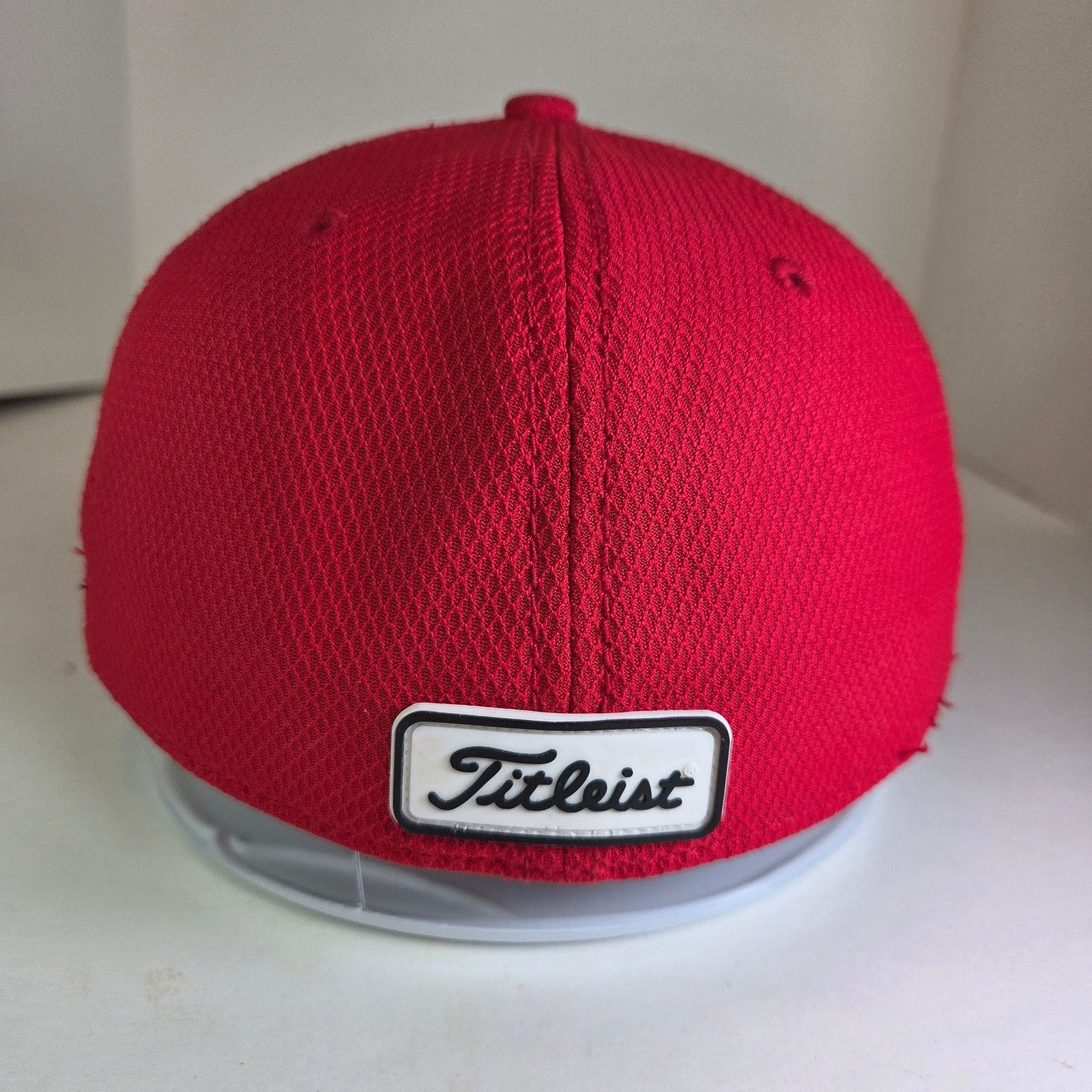 Titleist Titleist M/L Red Golf Cap A-Flex Fitted Mesh Polyester Hat Size ONE SIZE - 3 Thumbnail